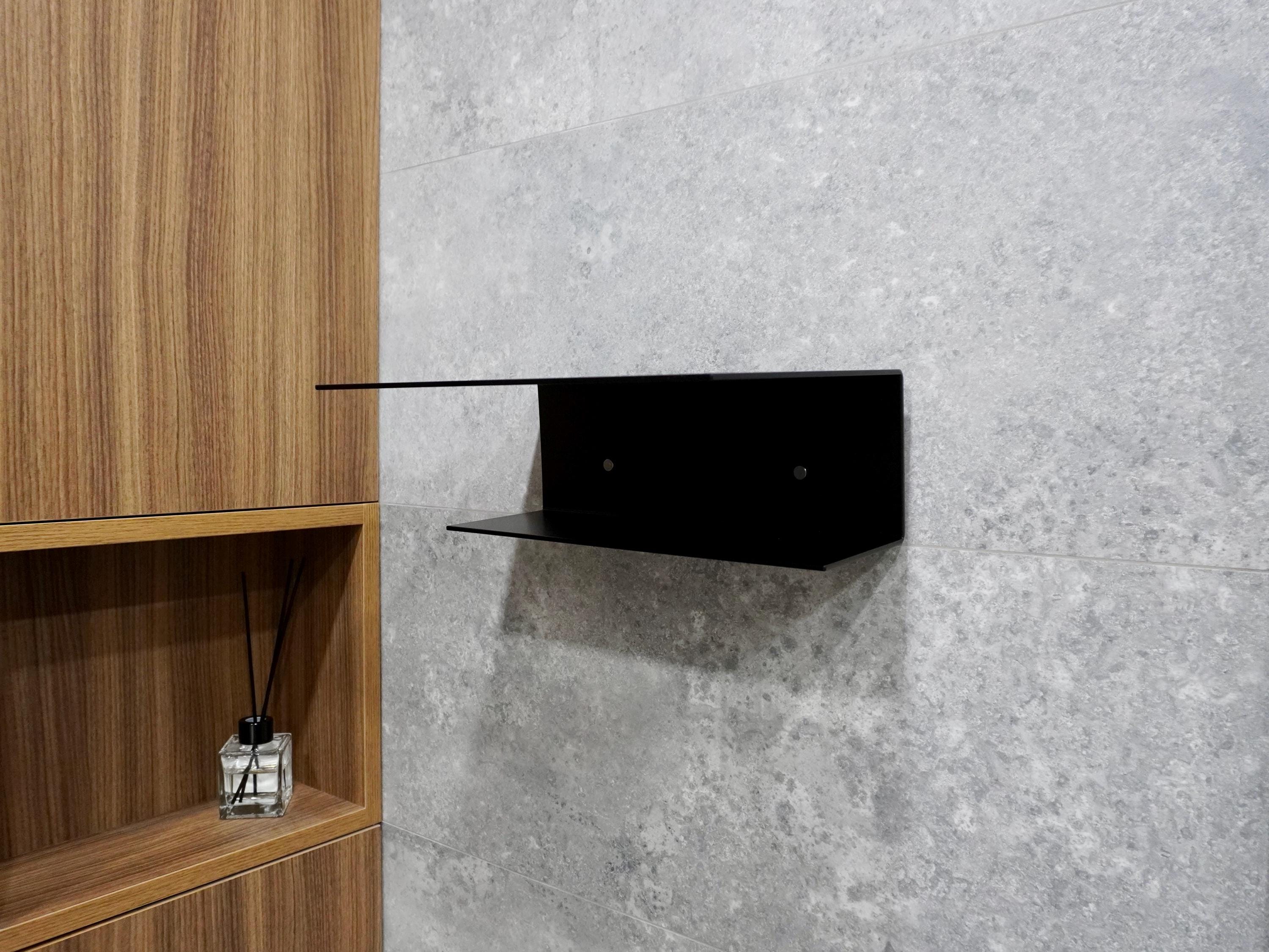 Metal Floating Shelf for Bathroom Organization & Shower Storage