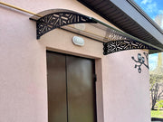 Metal Door Awning Transparent Canopy