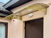 Metal Door Awning with Ornament