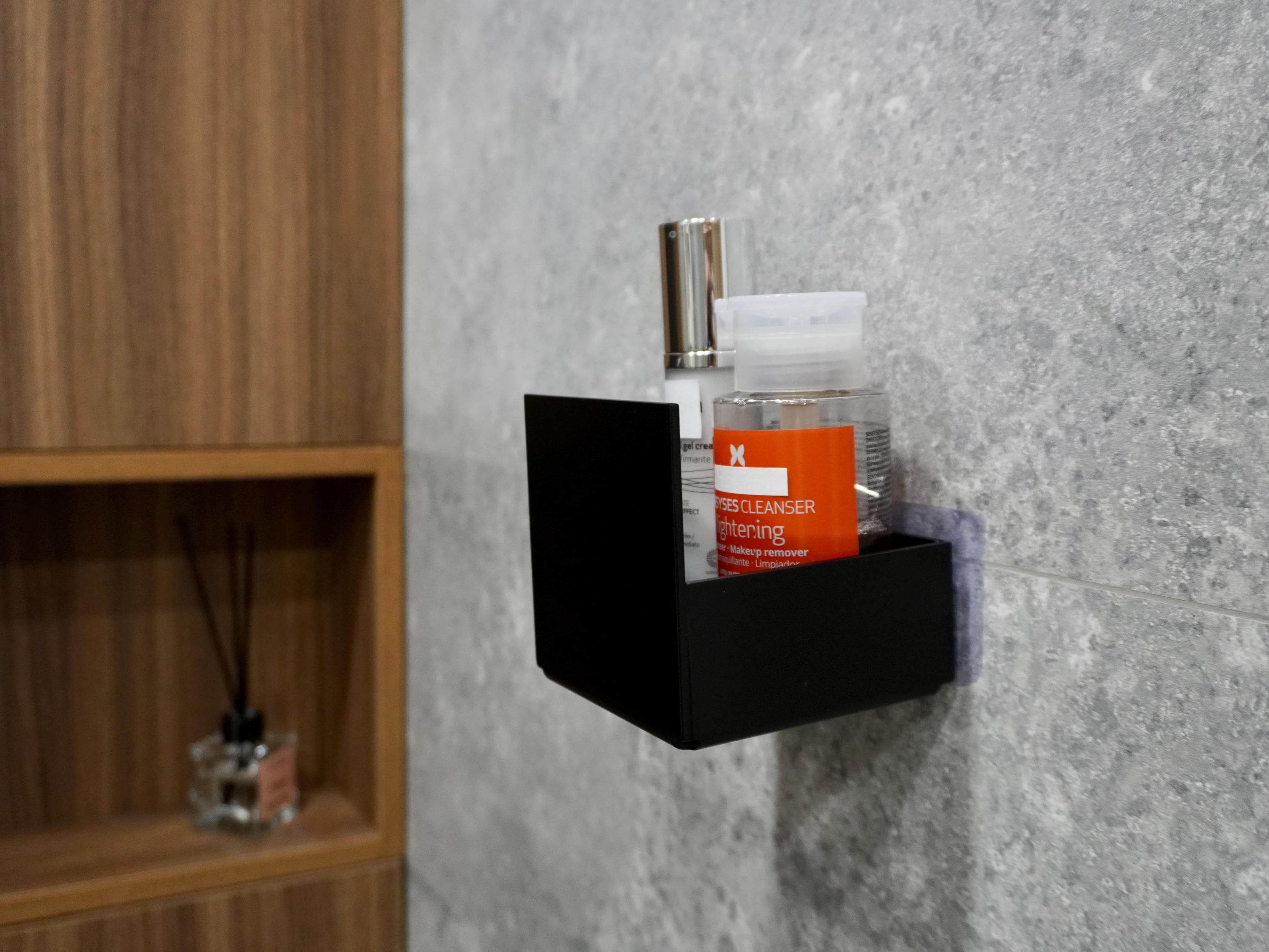 Cubic Modern Aluminum Bathroom Floating Shelf
