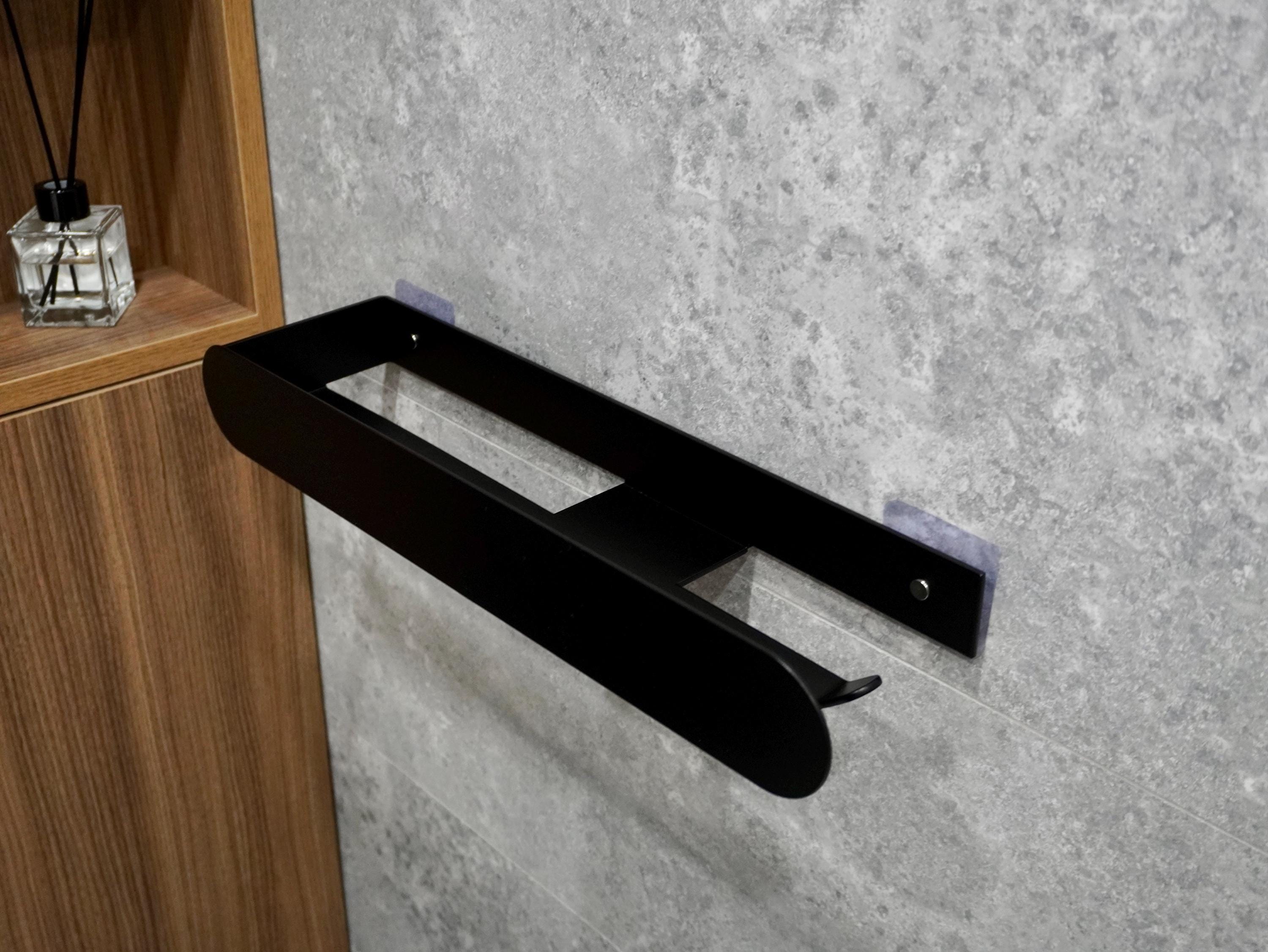 Metal Toilet Paper Holder with Shelf — 6