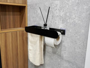 Metal Toilet Paper Holder with Shelf