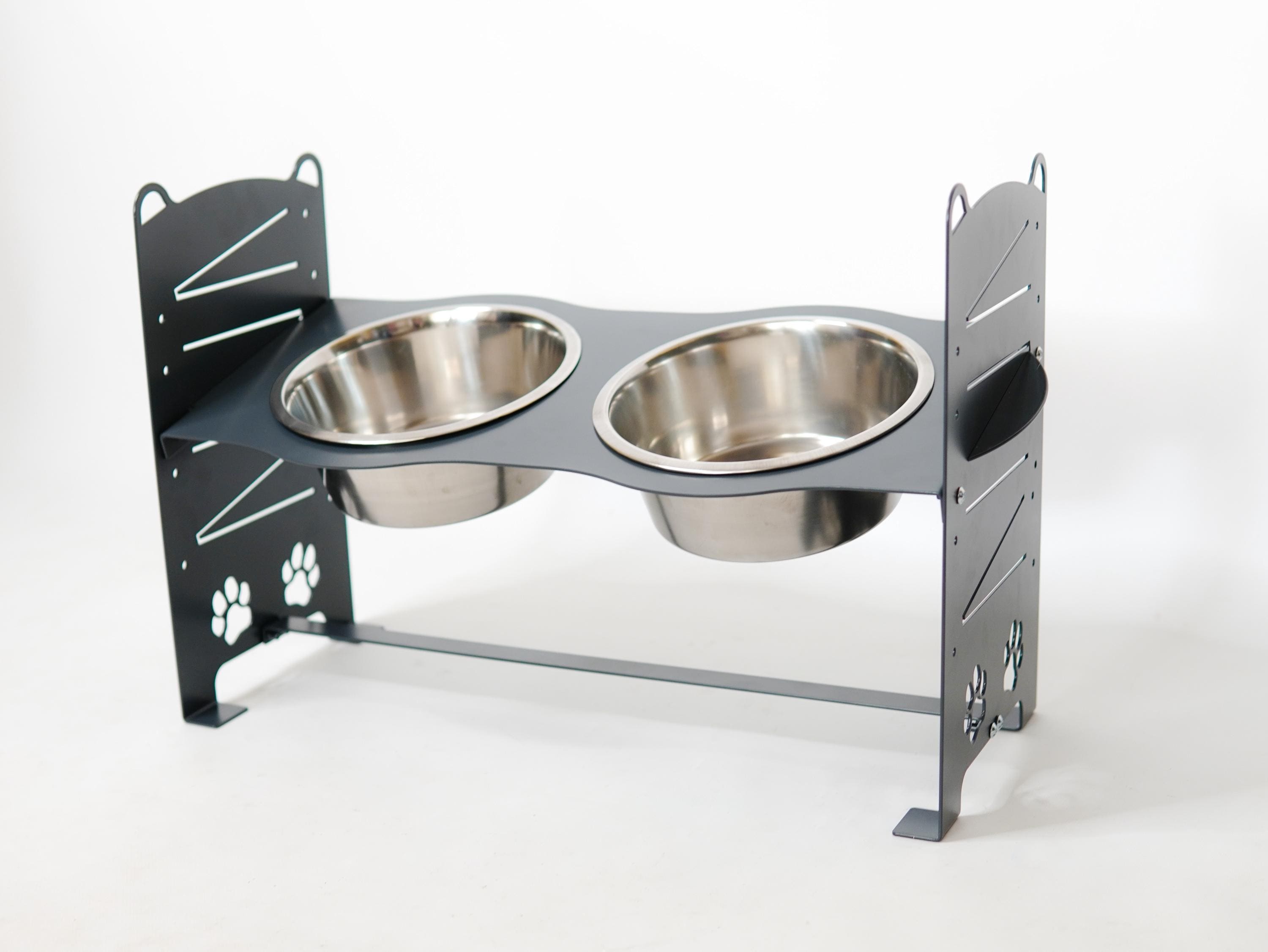 Adjustable Elevated Dog Bowl Stand — 3