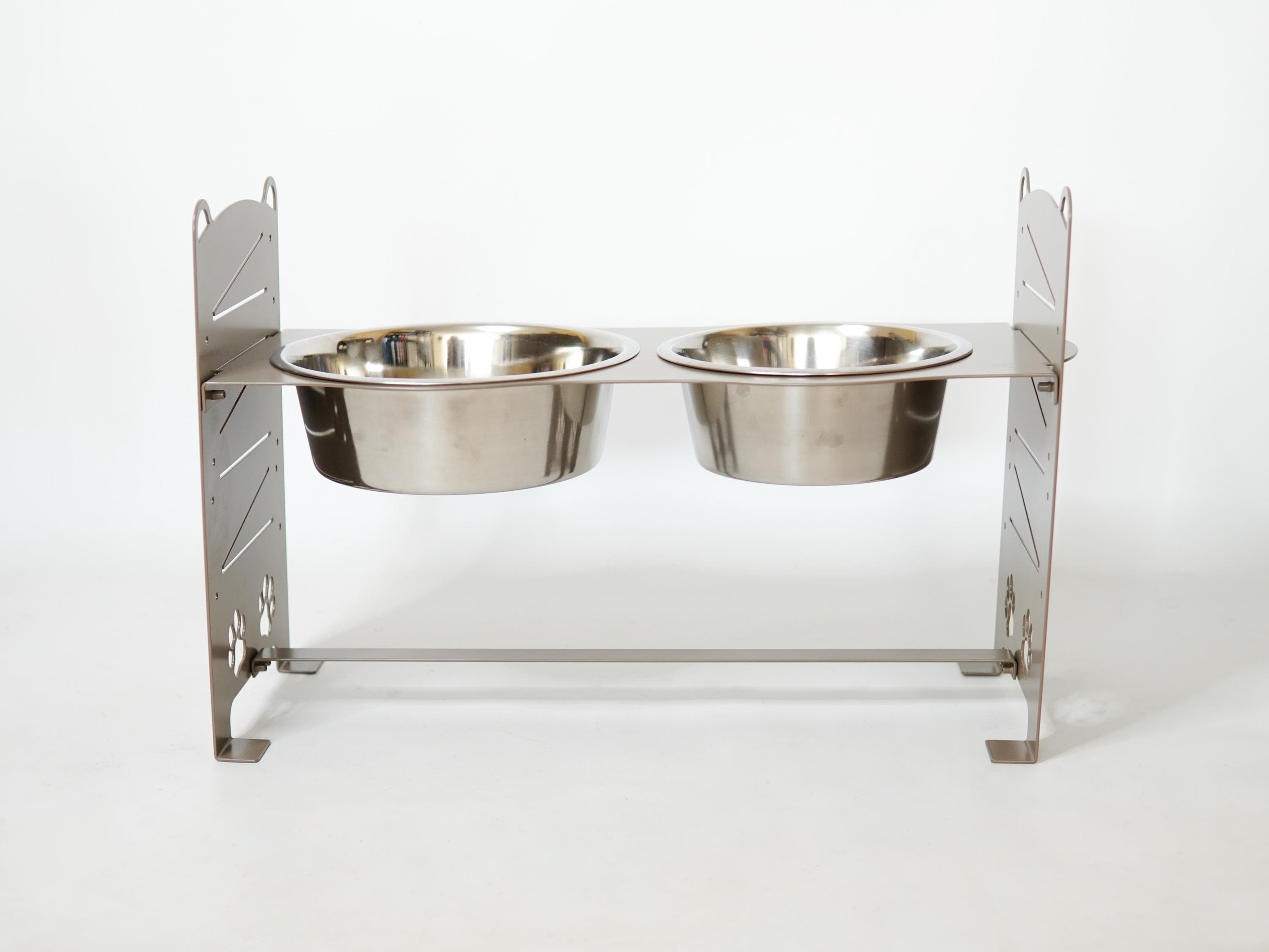 Adjustable Elevated Dog Bowl Stand — 4