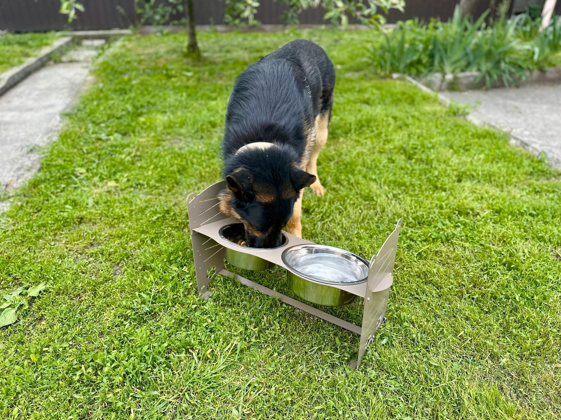 Adjustable Elevated Dog Bowl Stand — 2
