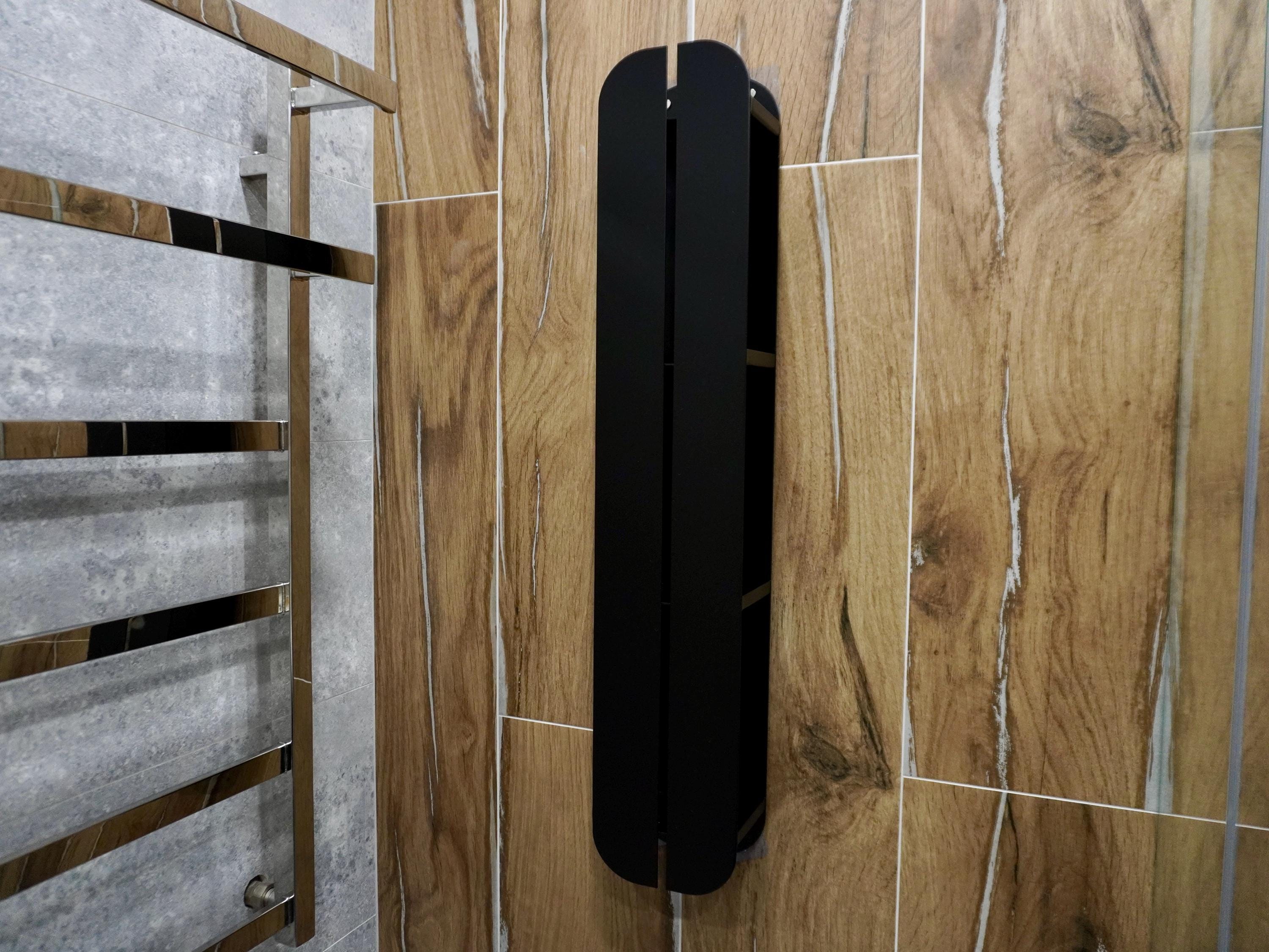 Metal Towel Rack & Shower Shelf — 4