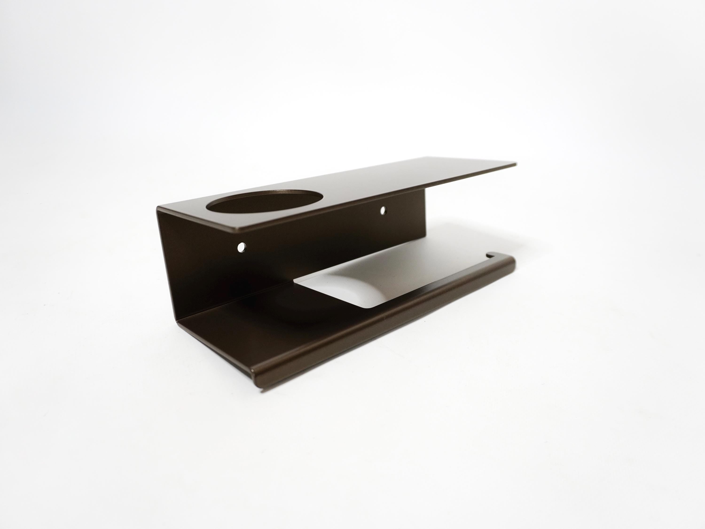 Metal Toilet Paper Holder with Shelf — 6
