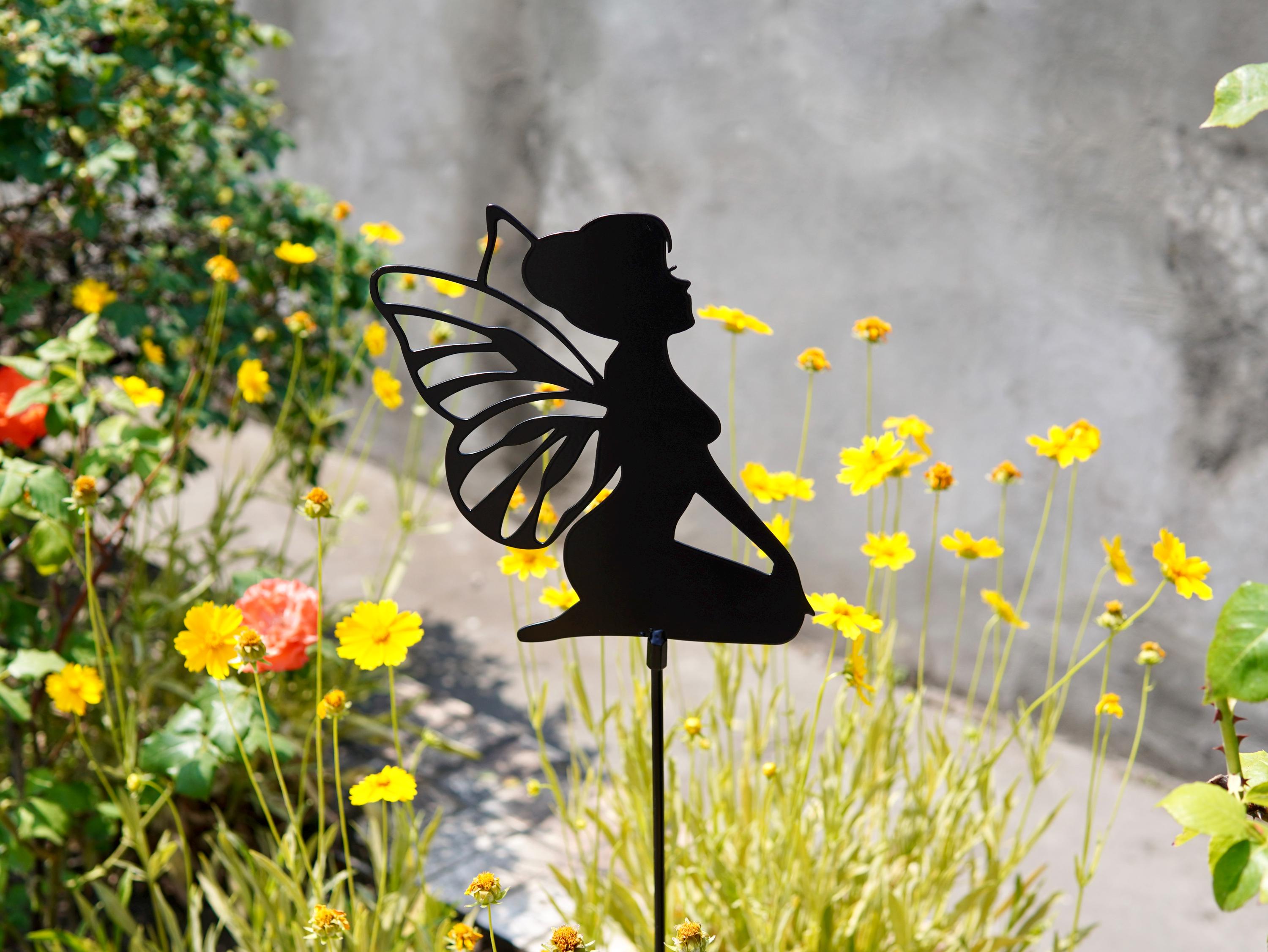Pixie With Wings For Backyard or Patio. Captivating Touch for Your Out — 3