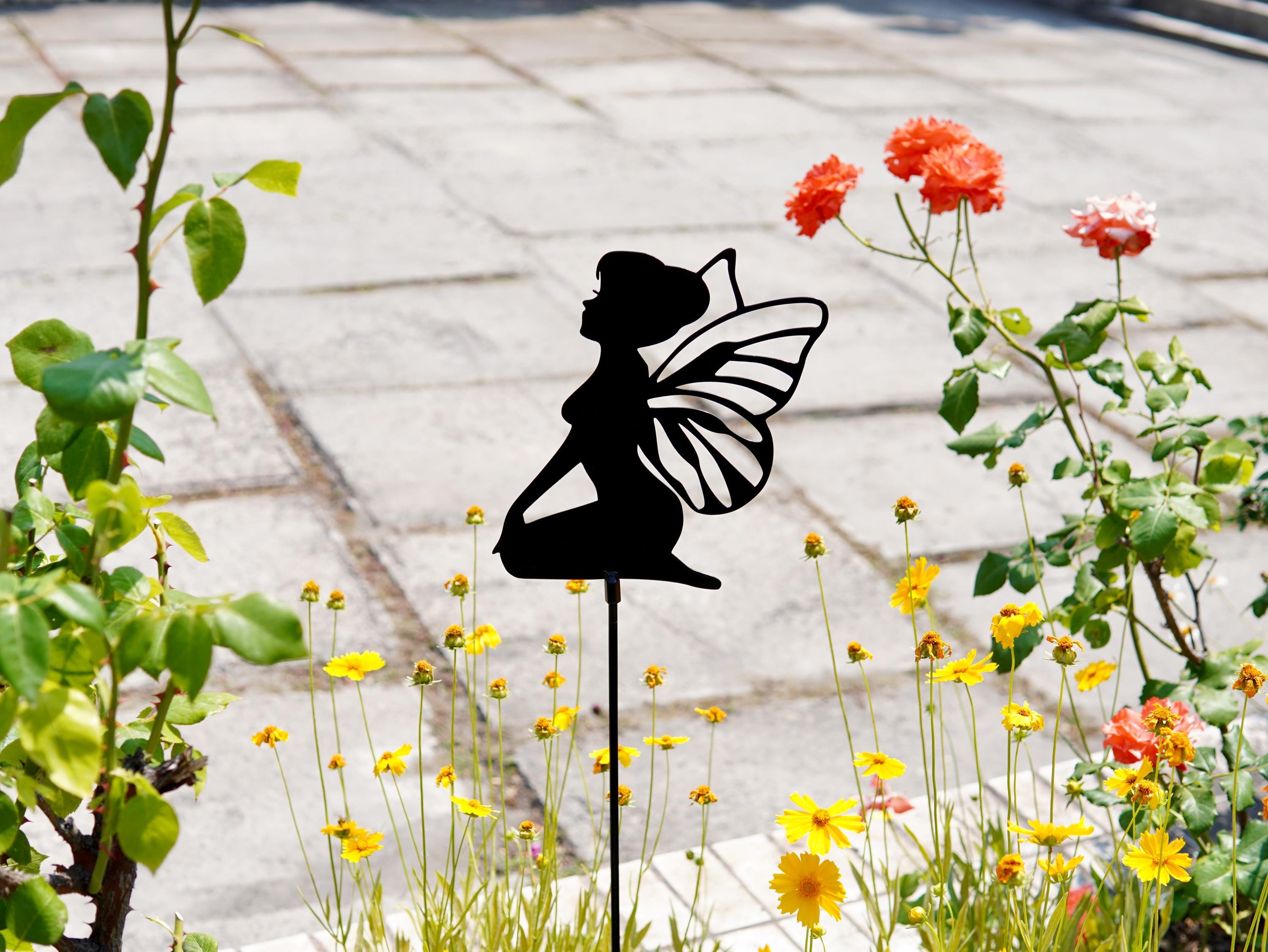 Pixie With Wings For Backyard or Patio. Captivating Touch for Your Out