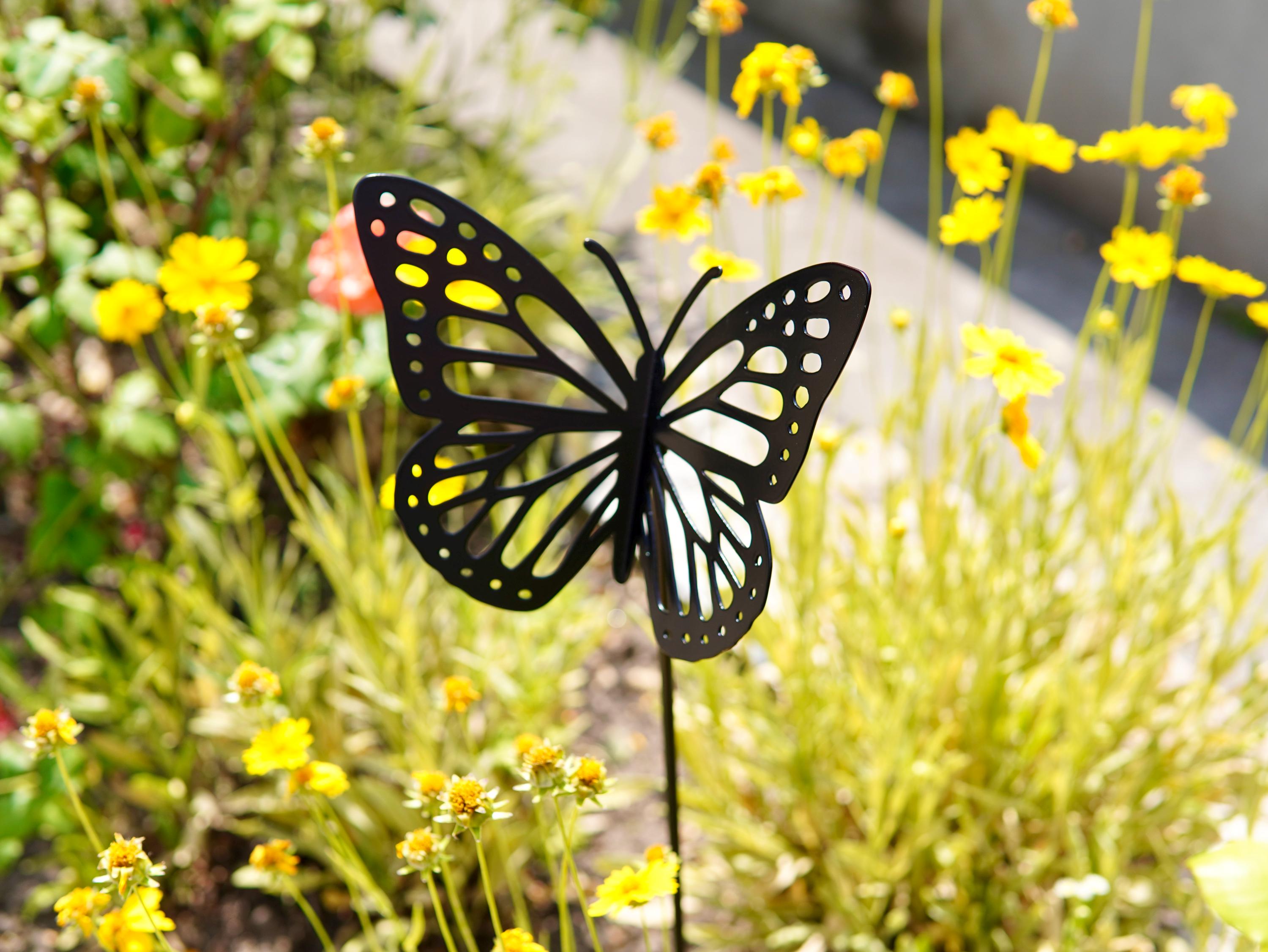 Metal Butterfly Garden Stake — 2