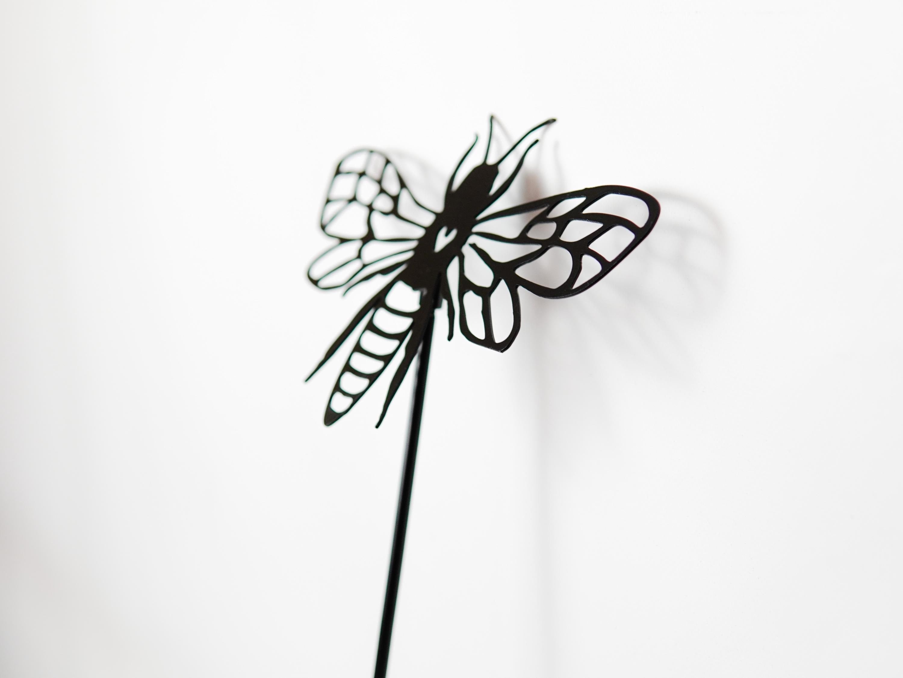 Metal Bee Garden Stake — 4