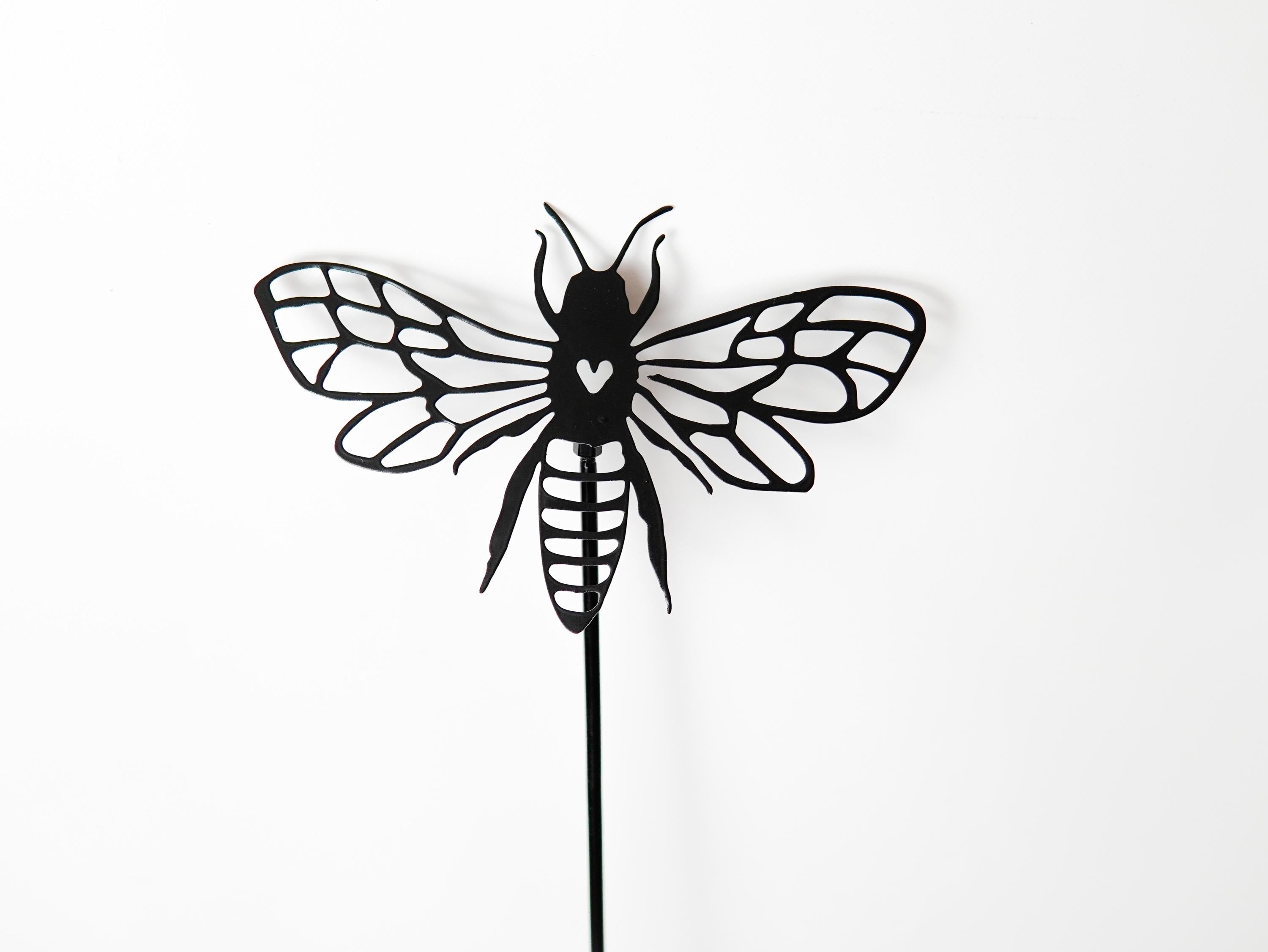 Metal Bee Garden Stake — 3
