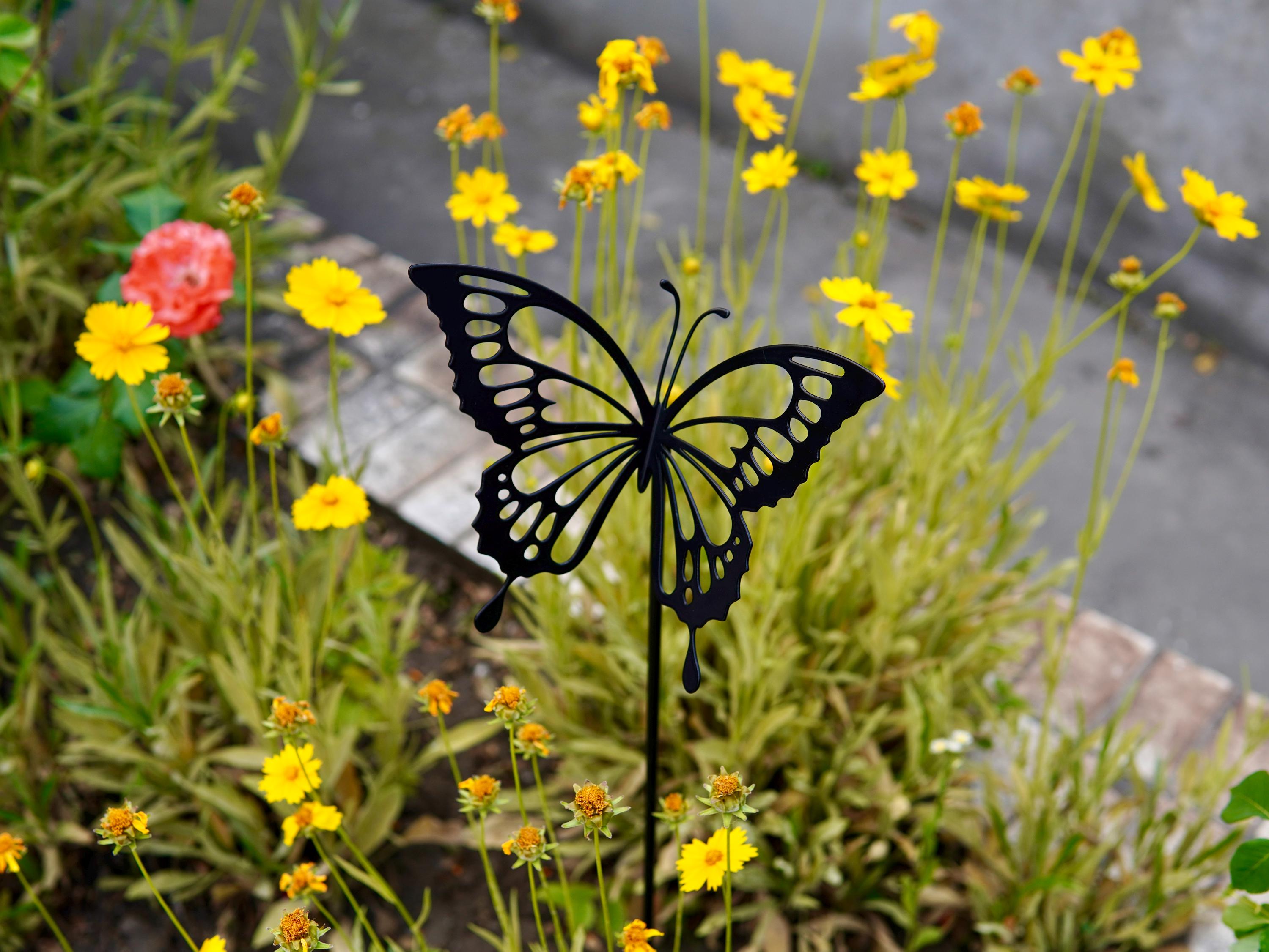 Metal Butterfly Garden Stake — 2