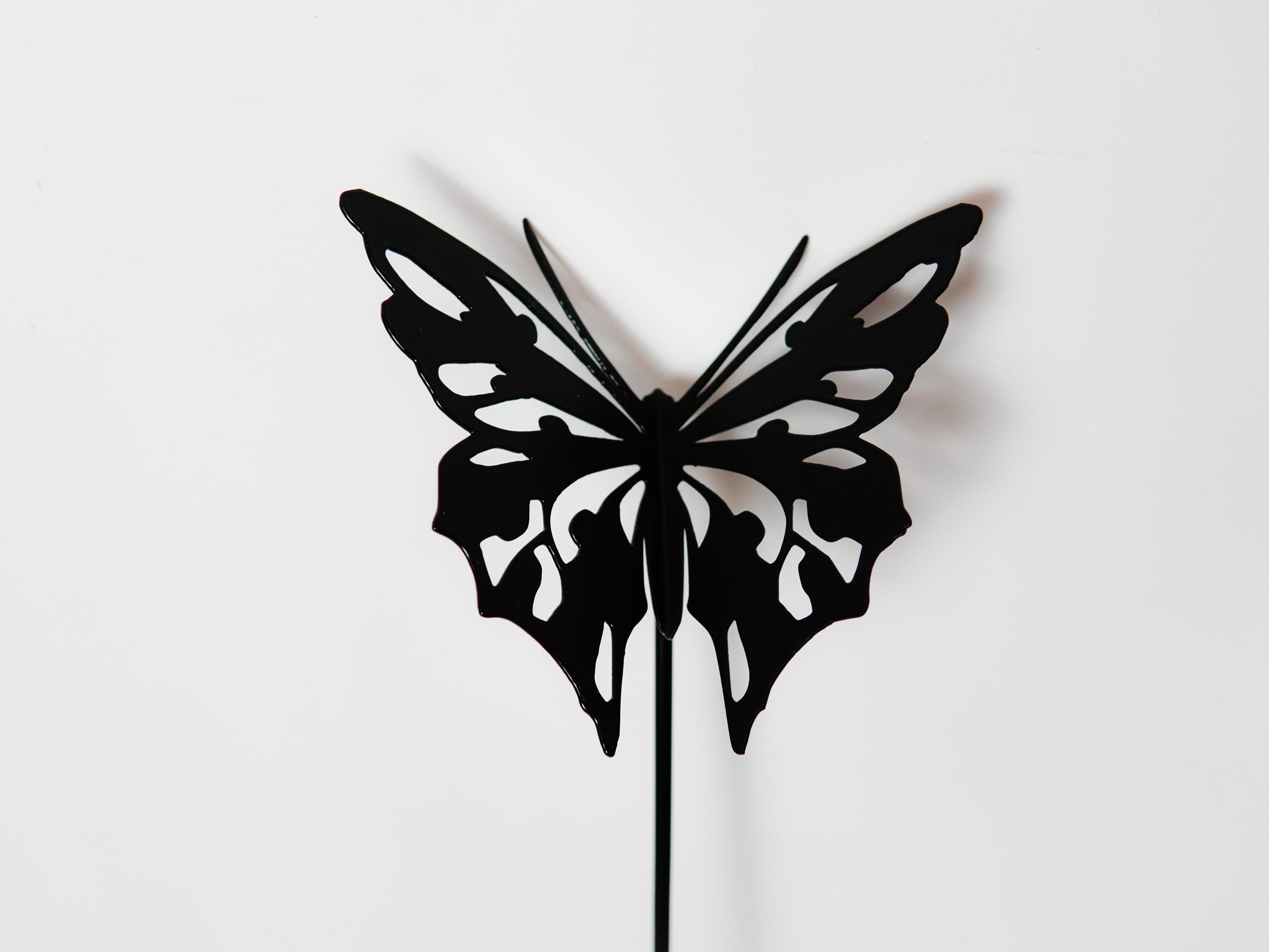 Metal Butterfly Garden Stake — 4