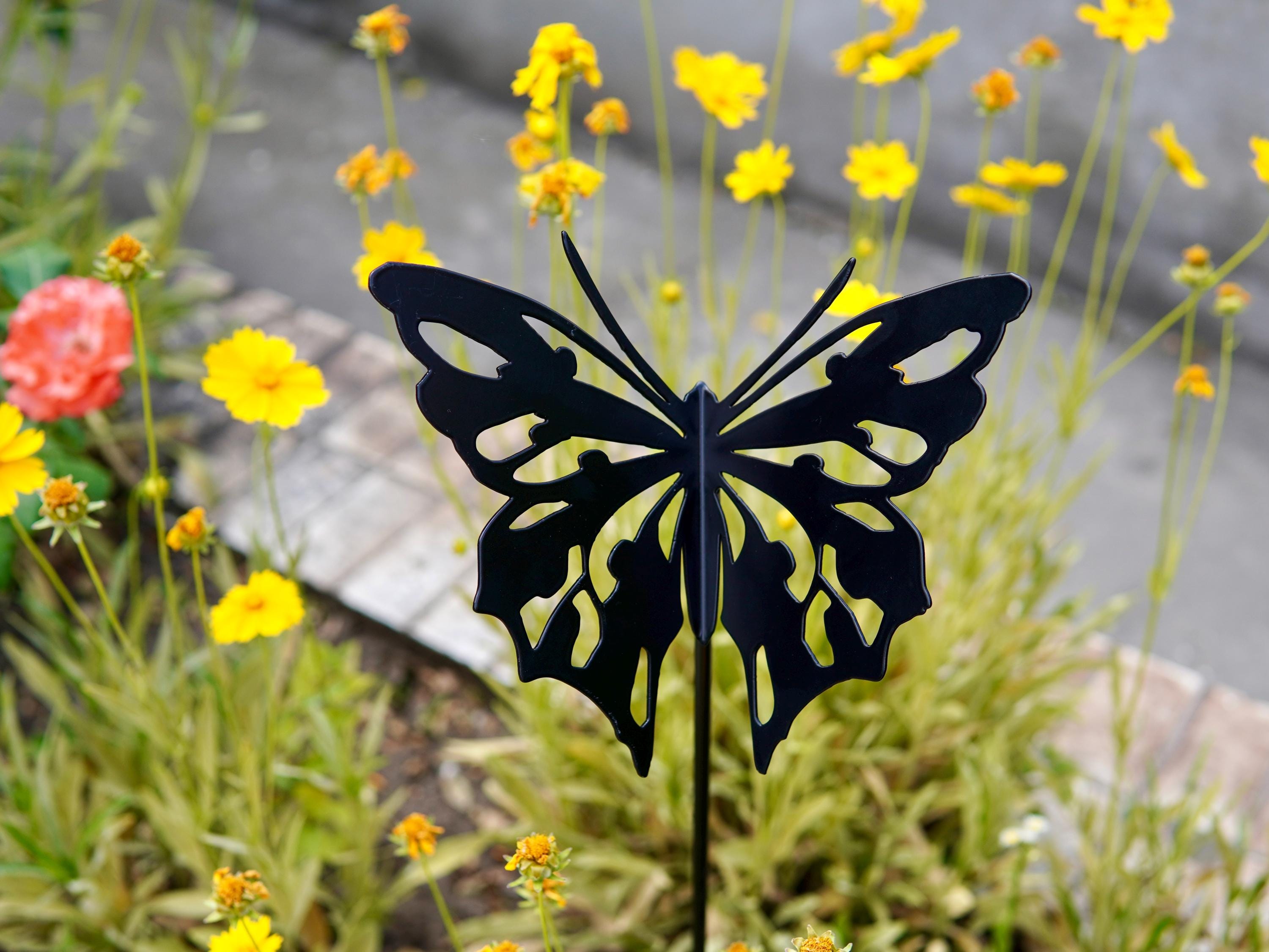 Metal Butterfly Garden Stake — 2