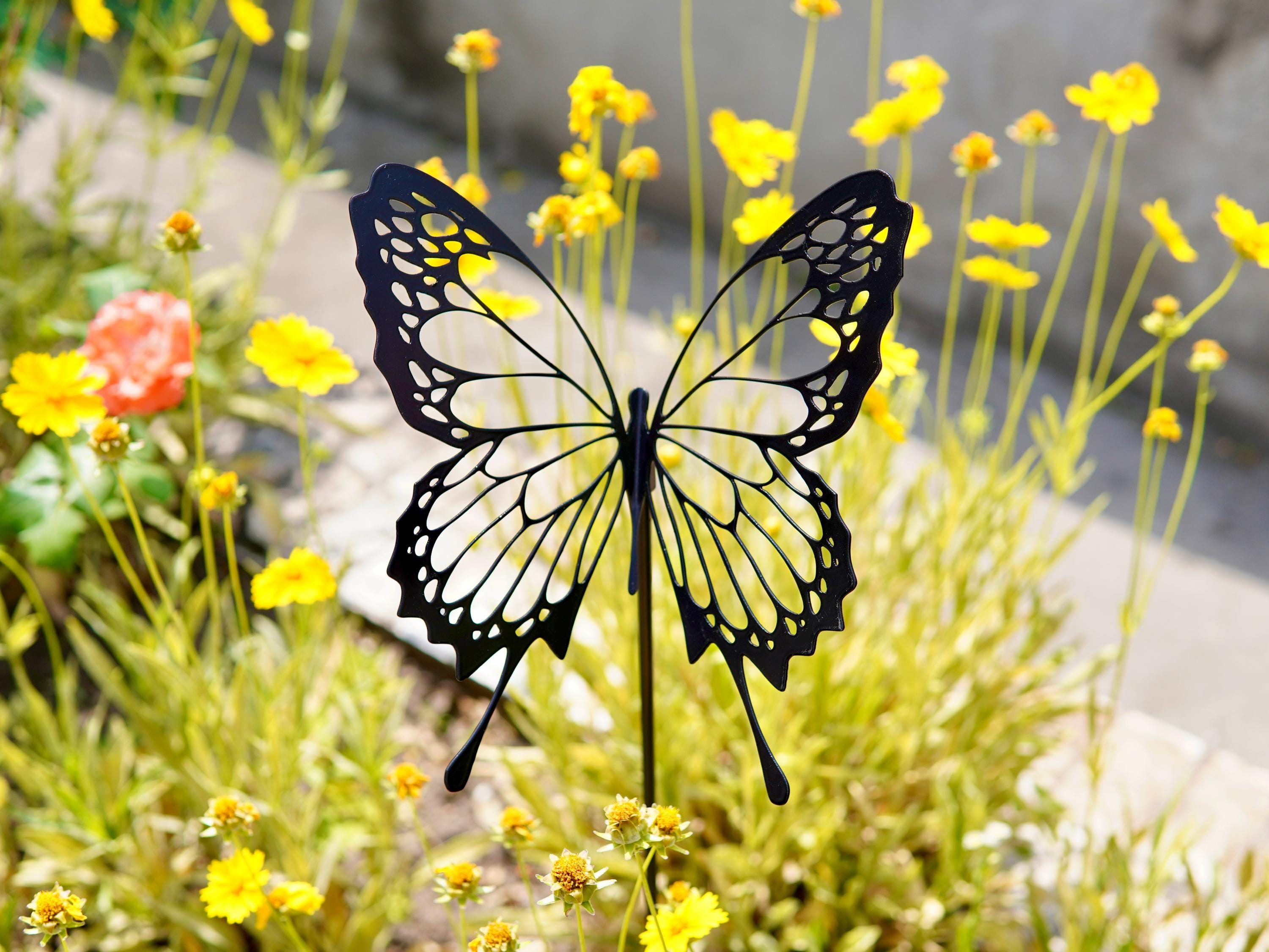 Metal Butterfly Garden Stake — 2