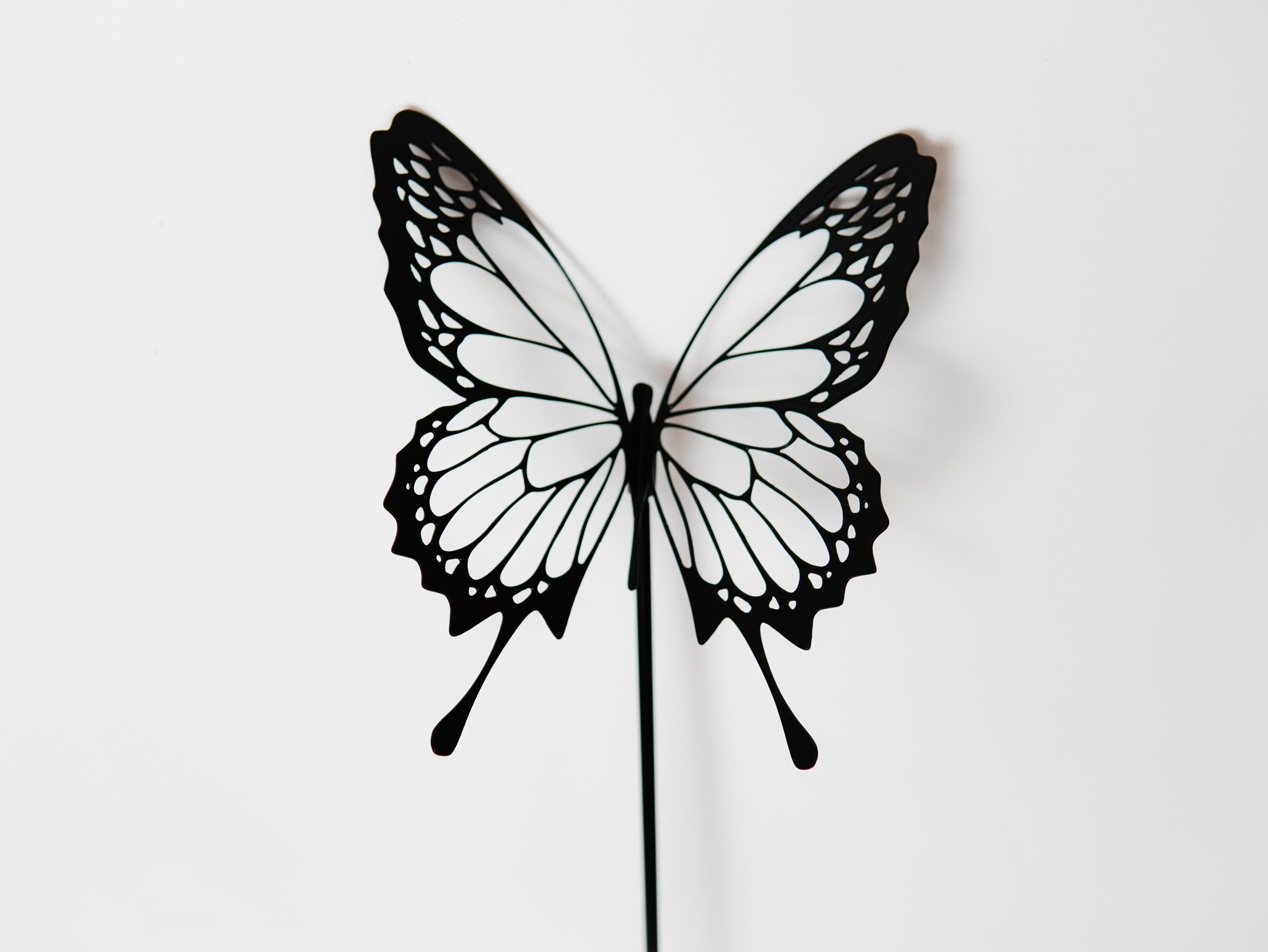 Metal Butterfly Garden Stake — 4