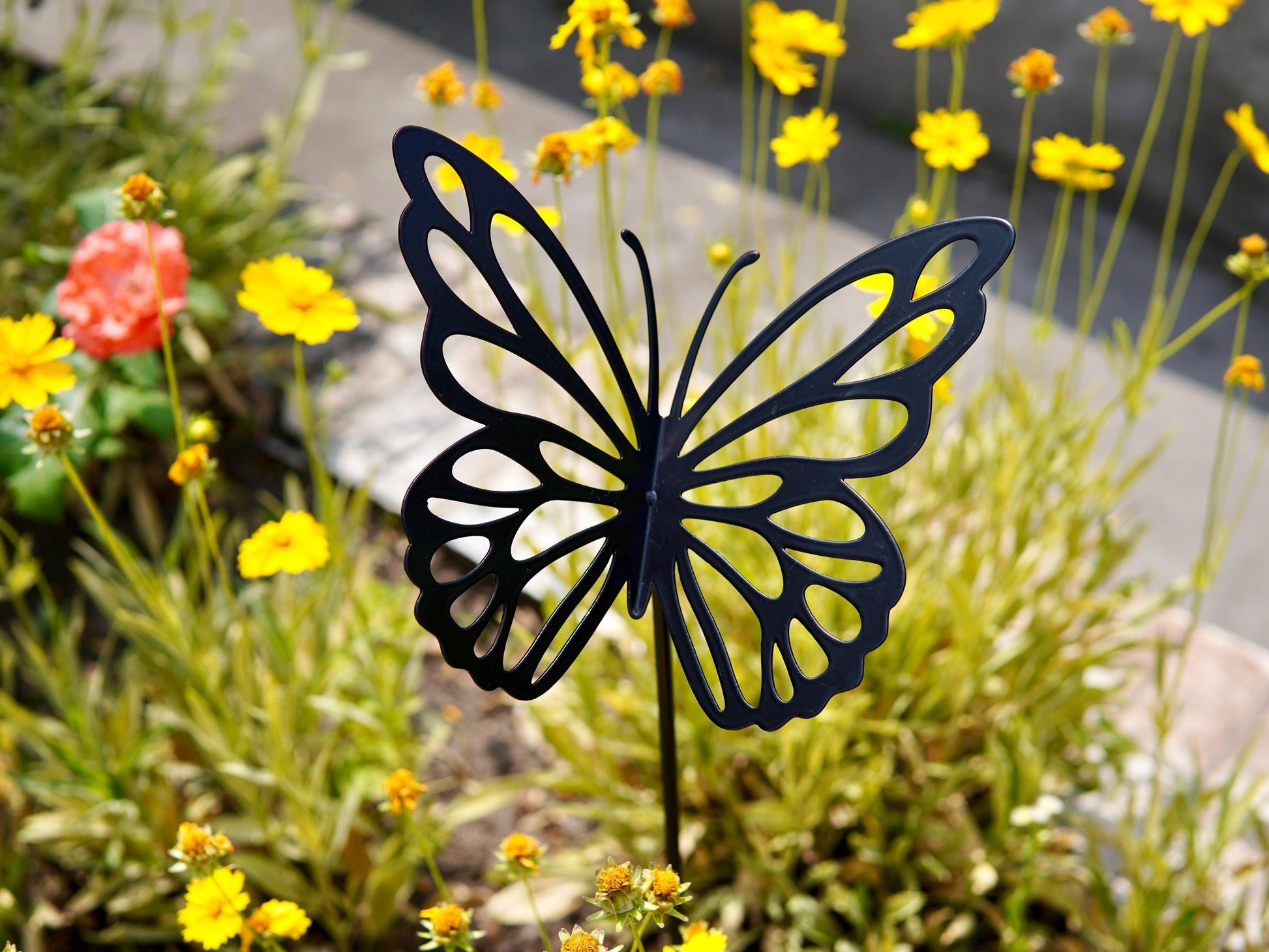 Metal Butterfly Garden Stake — 2