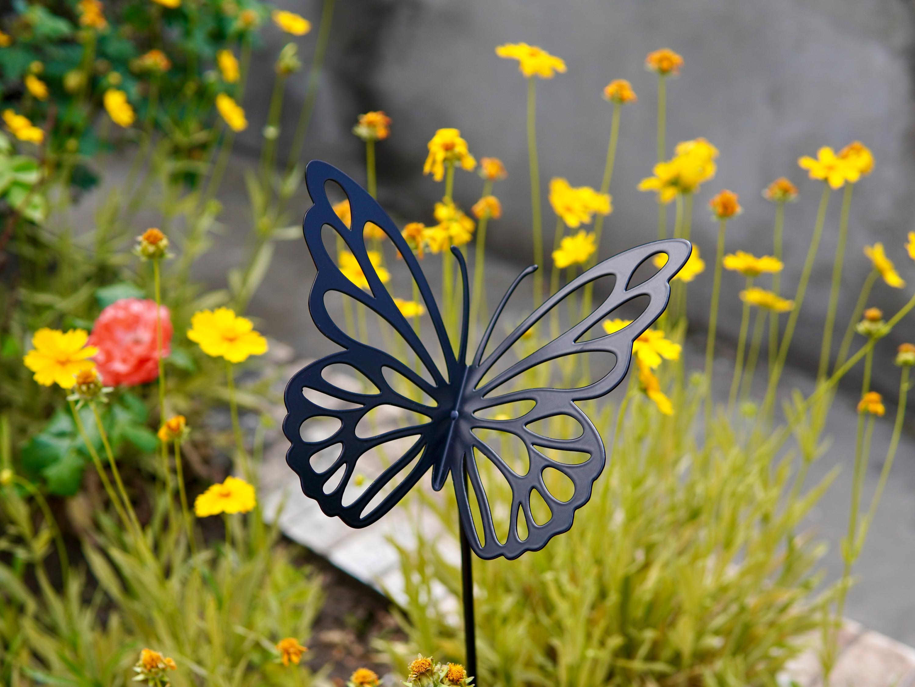 Metal Butterfly Garden Stake