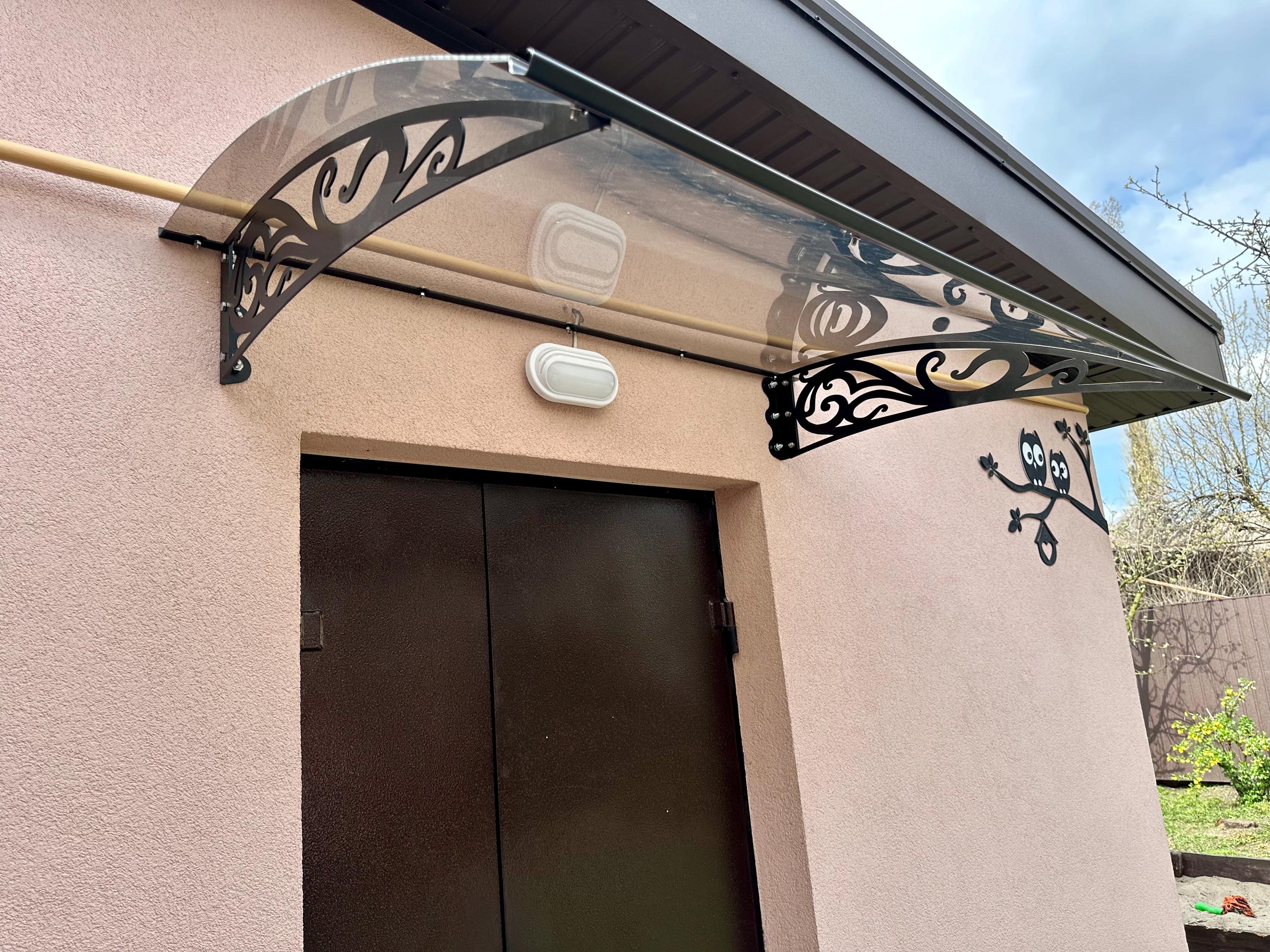 Metal Door Awning Ornament — 3