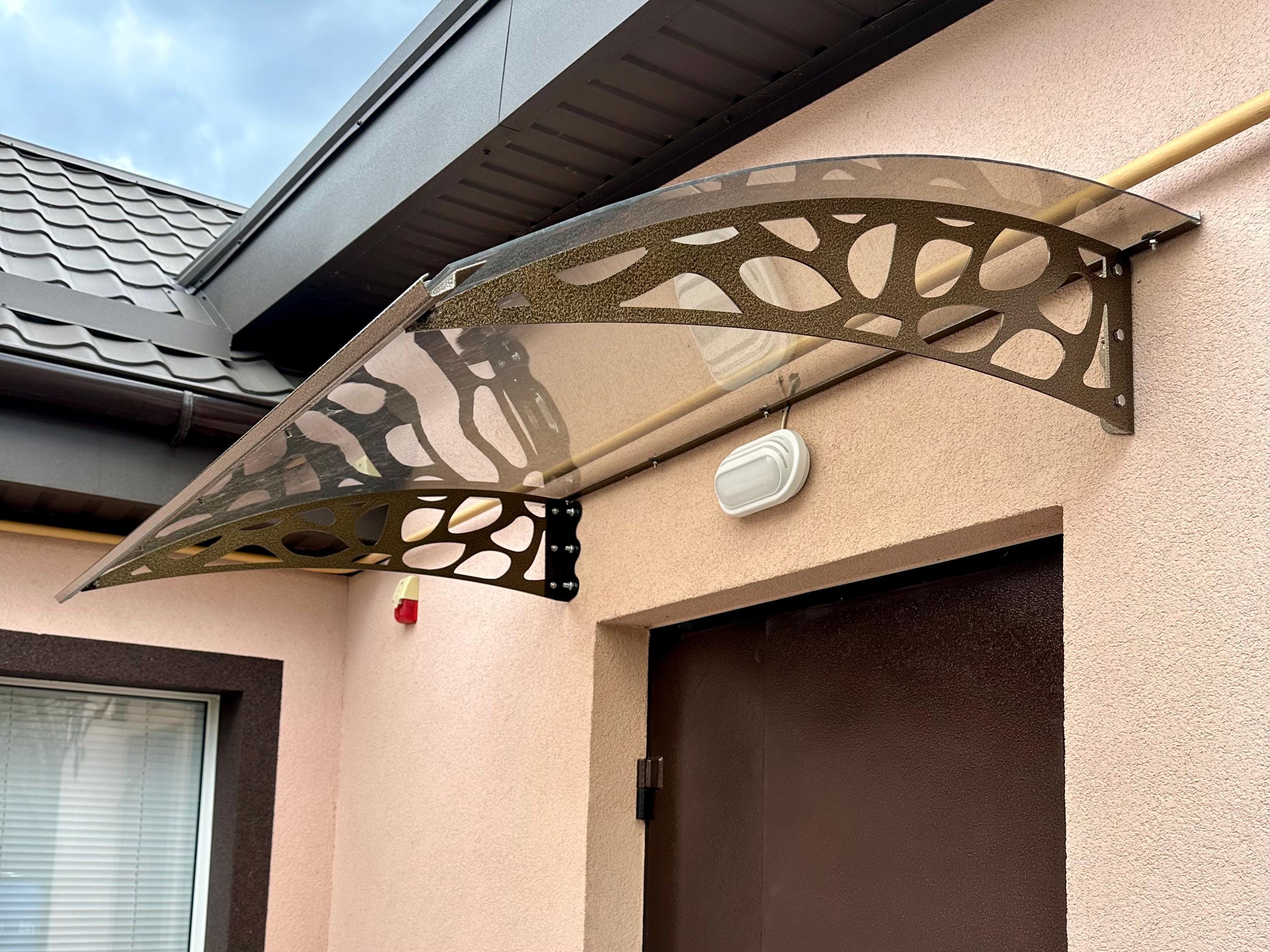 Transparent Door Awning — 2