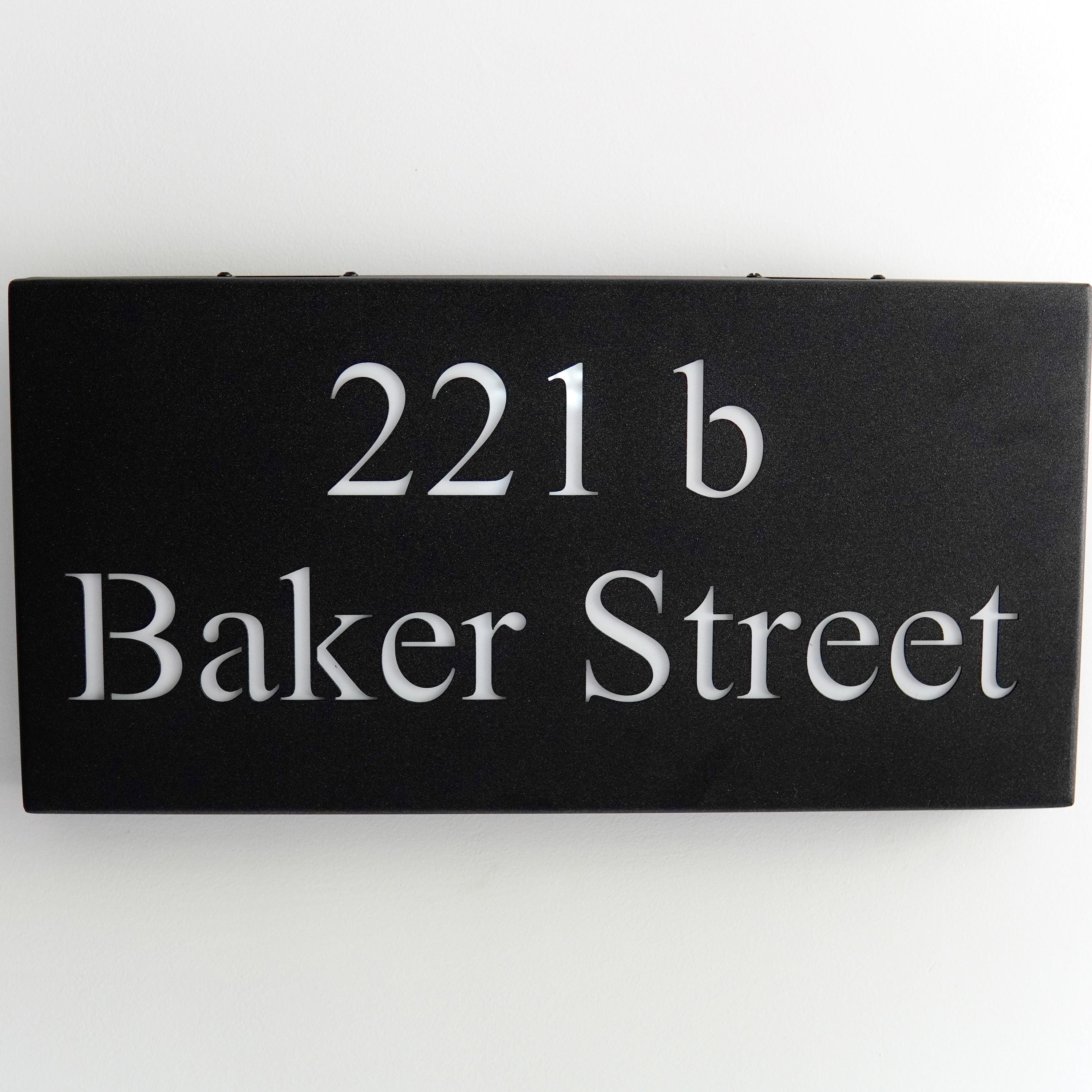 Personalized Solar Powered LED Address Sign