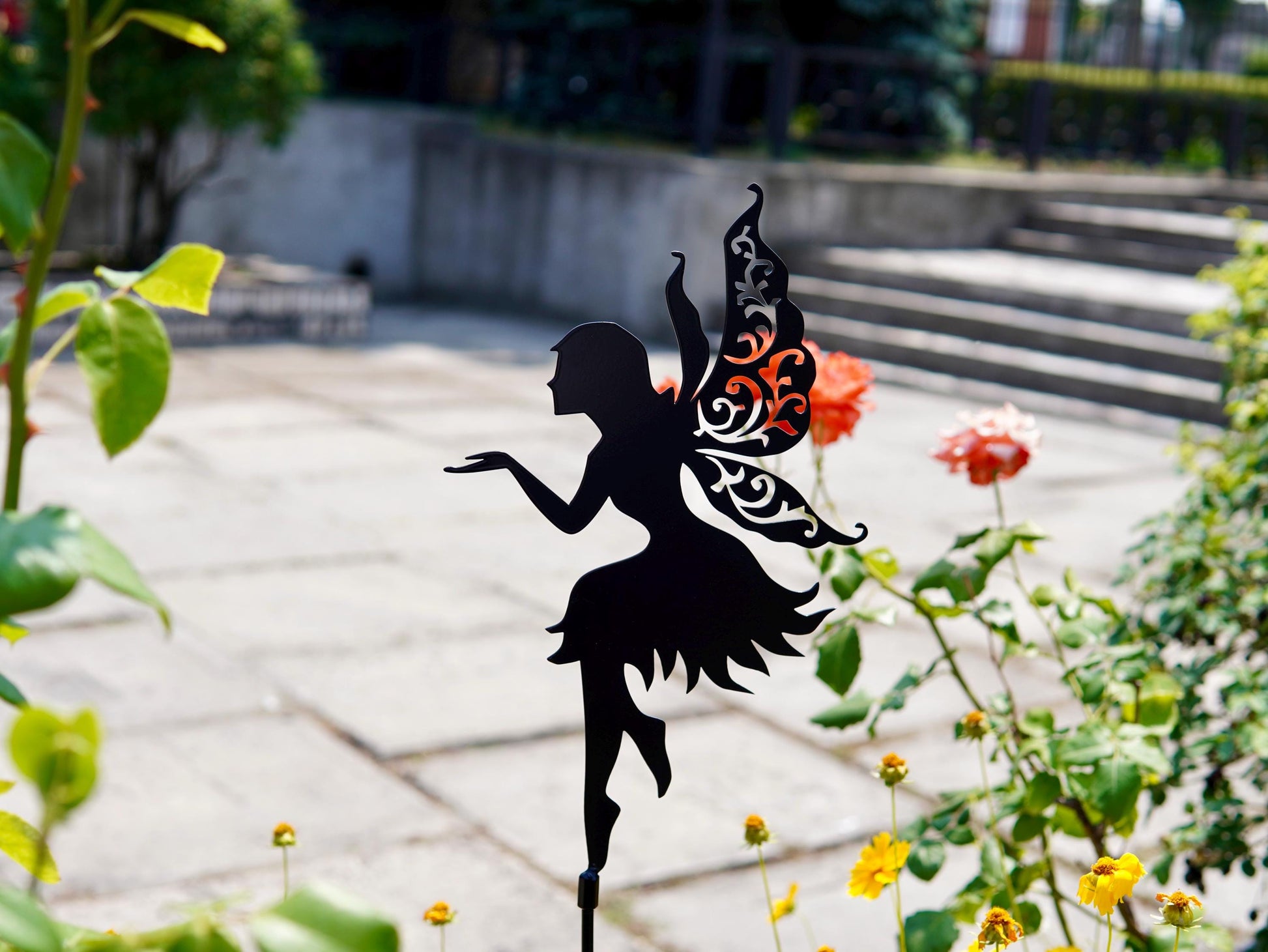 Fairy With Ornament Charming Addition to Your Outdoor Place. For Garde