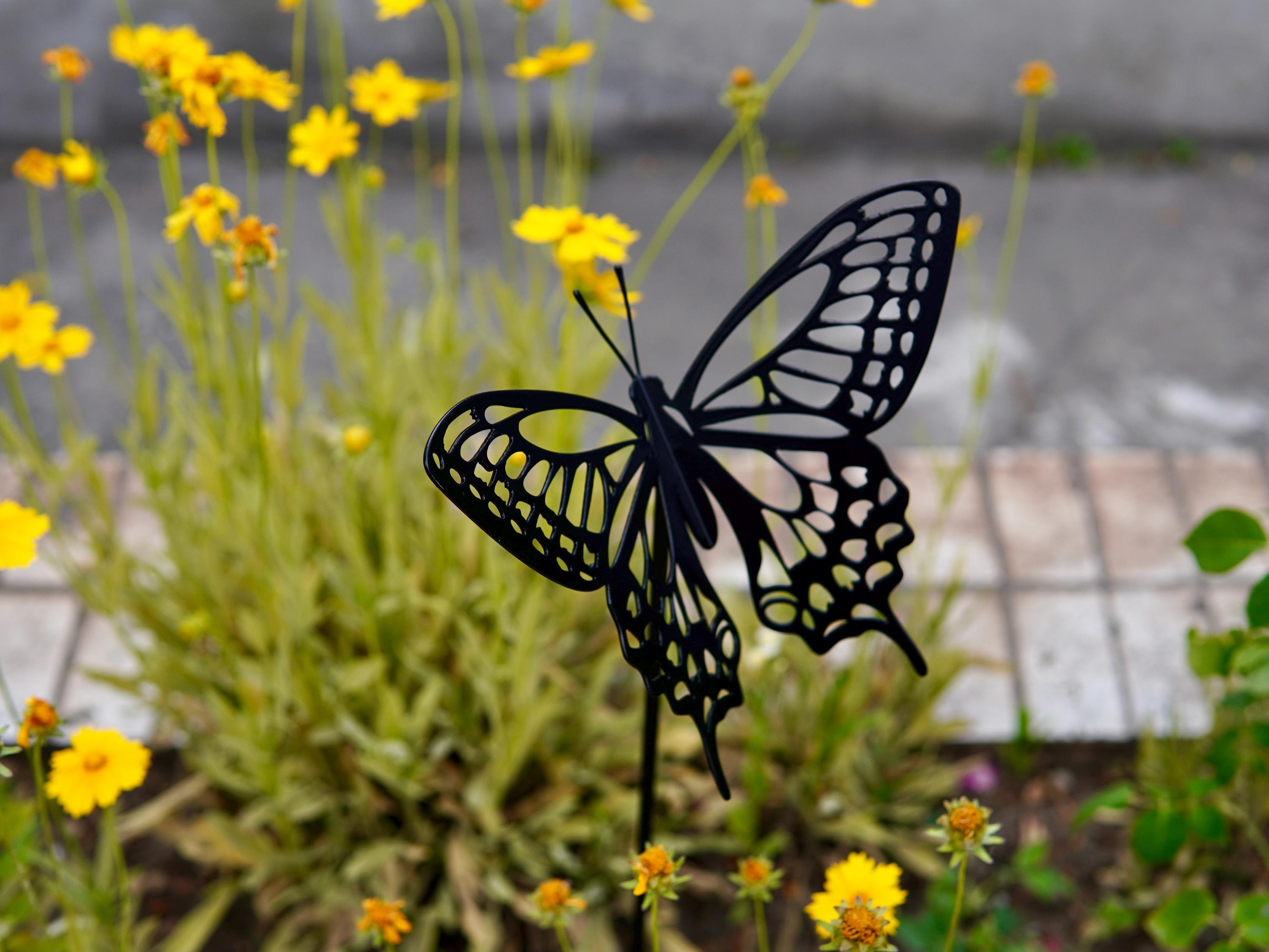 Metal Swallowtail Butterfly Garden Stake — 2