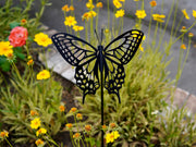 Metal Swallowtail Butterfly Garden Stake