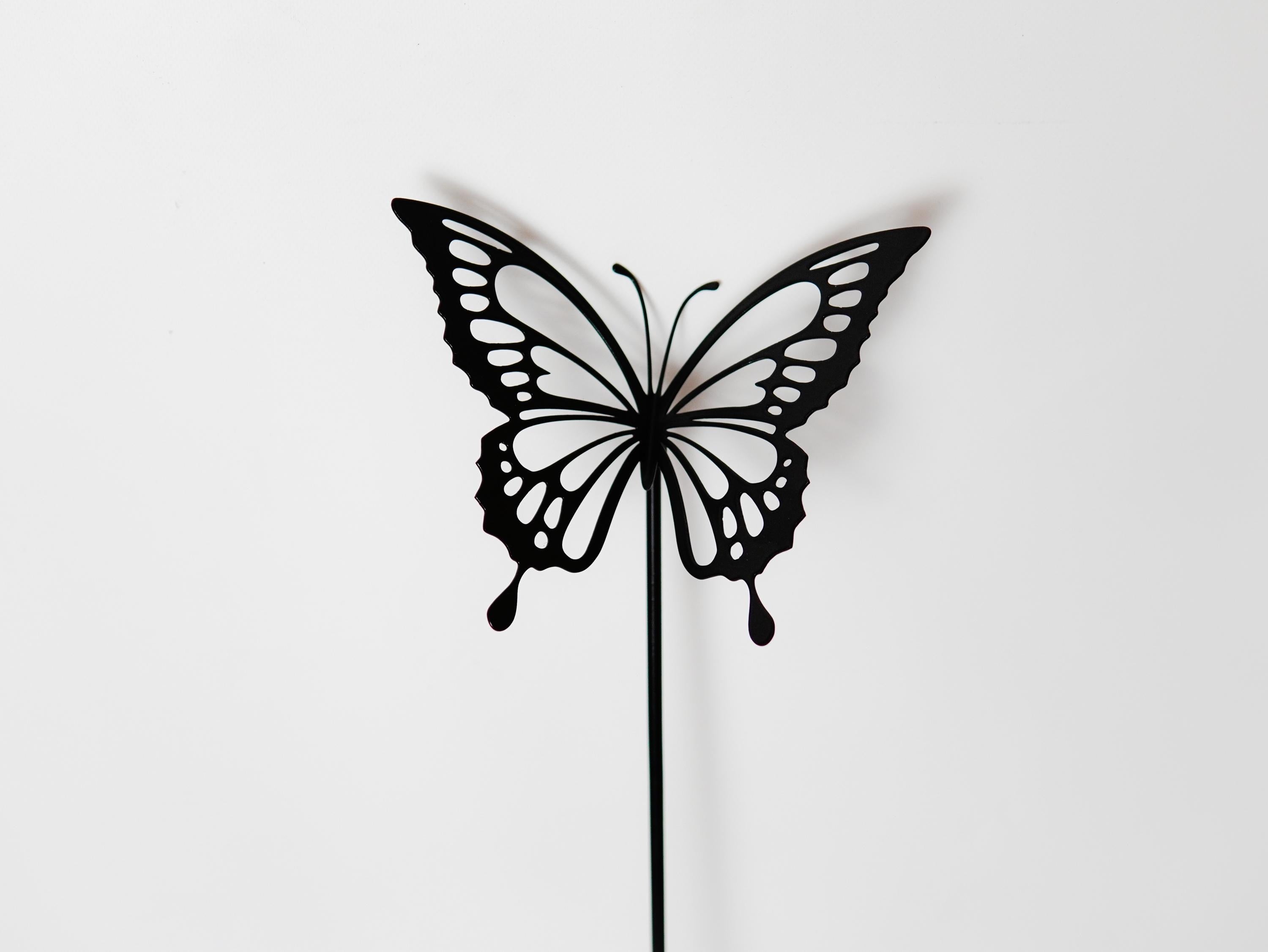 Metal Butterfly Garden Stake — 4