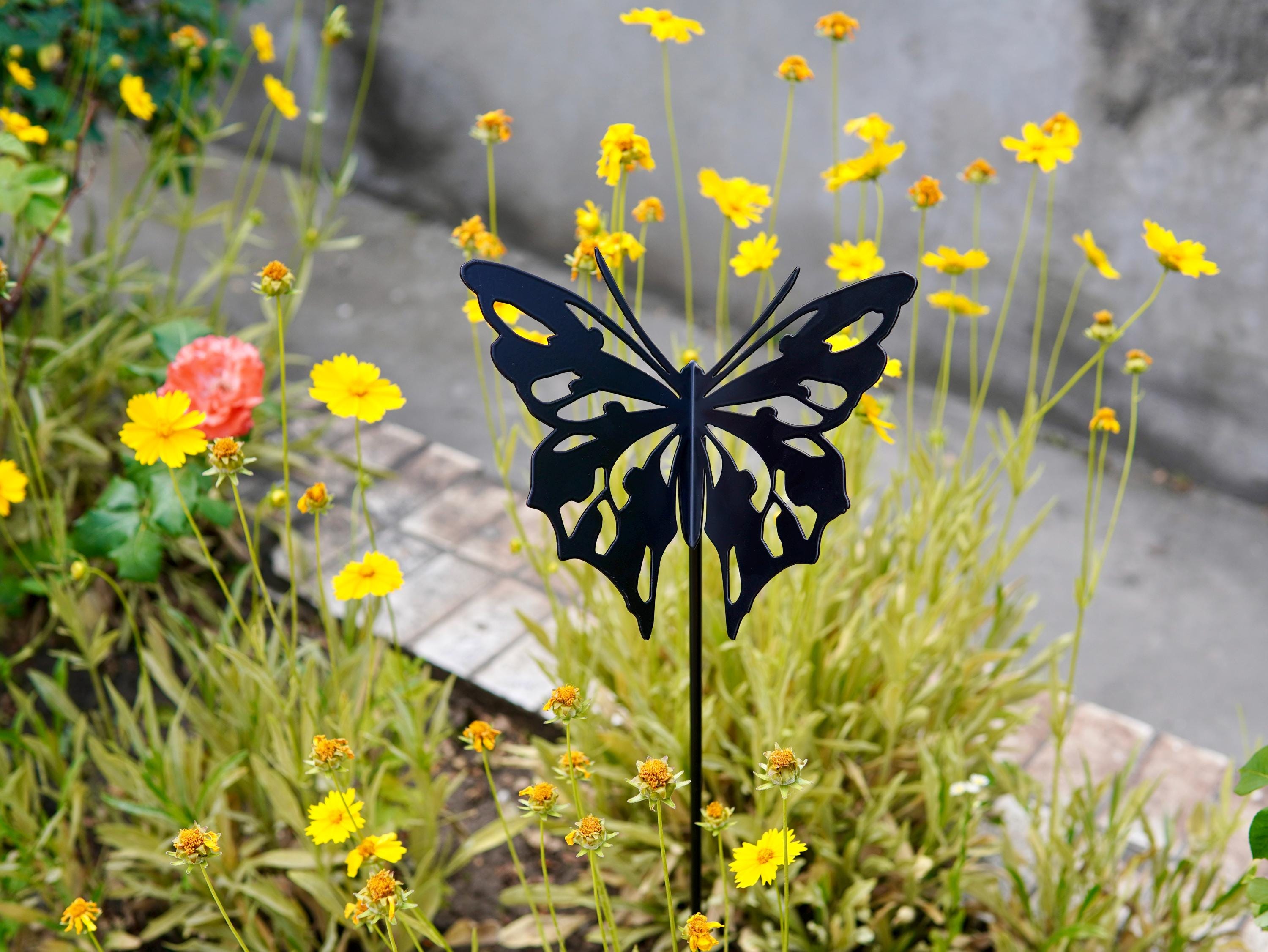 Metal Butterfly Garden Stake