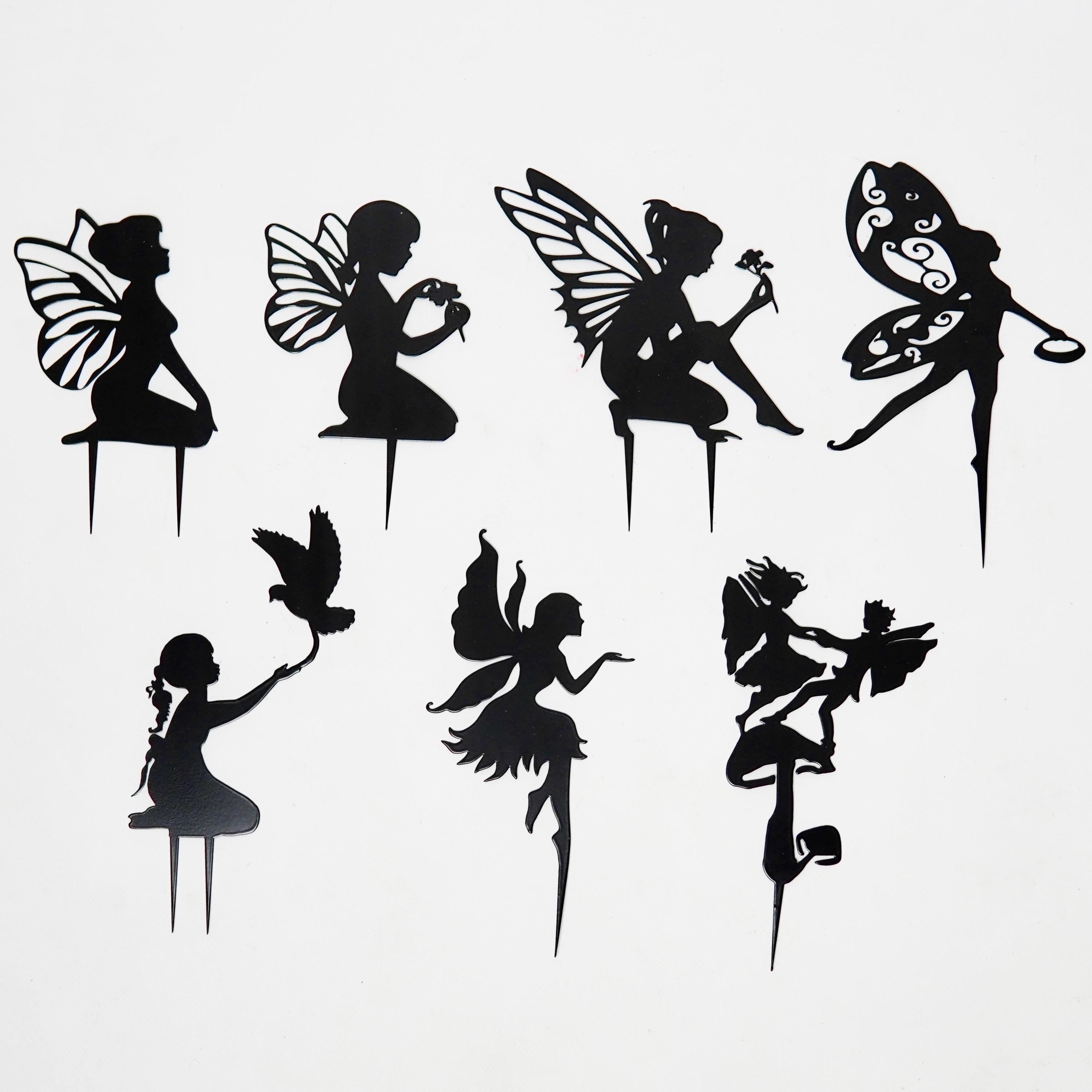 Metal Pixie Flower Pot Decoration — 6