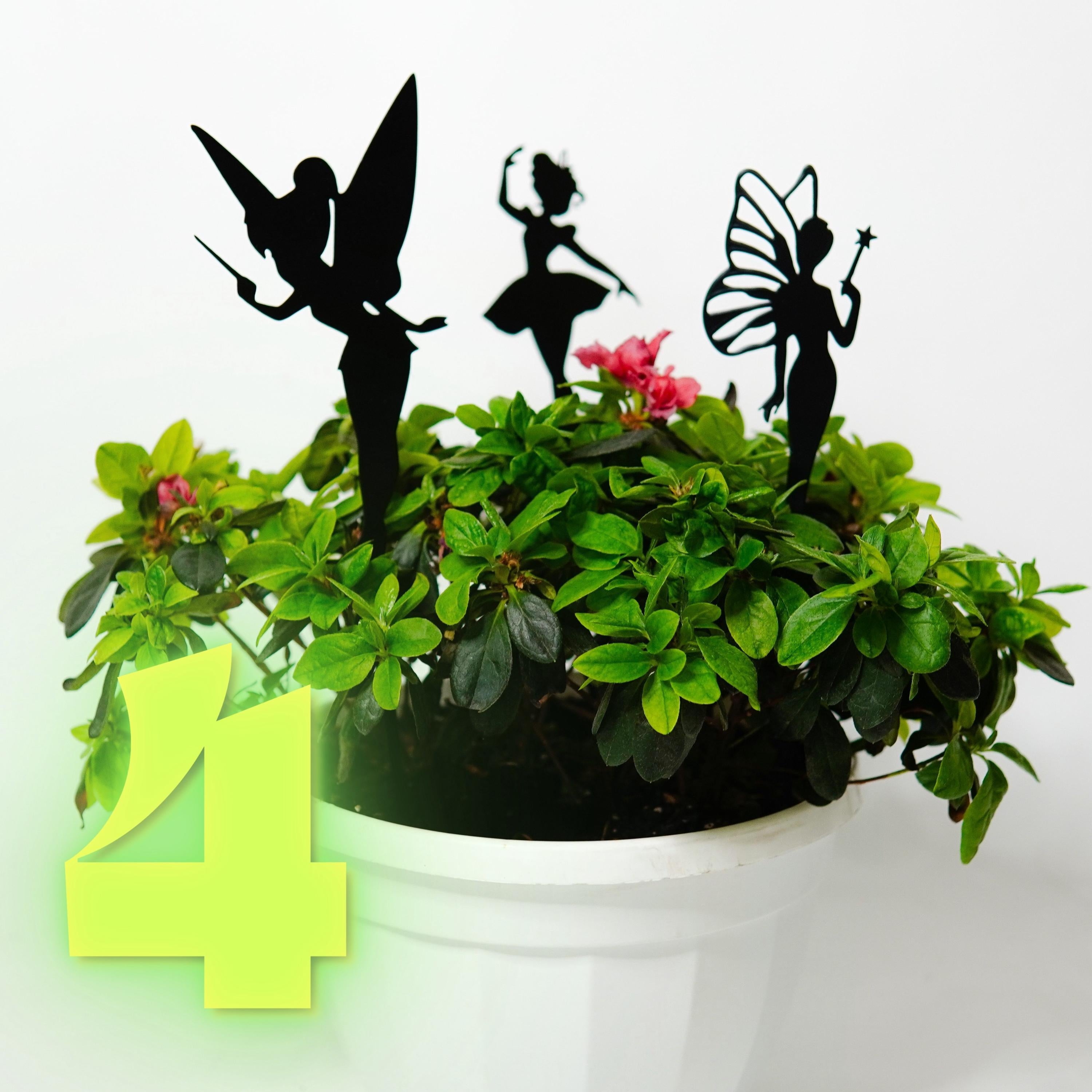 Metal Pixie Flower Pot Decoration — 4