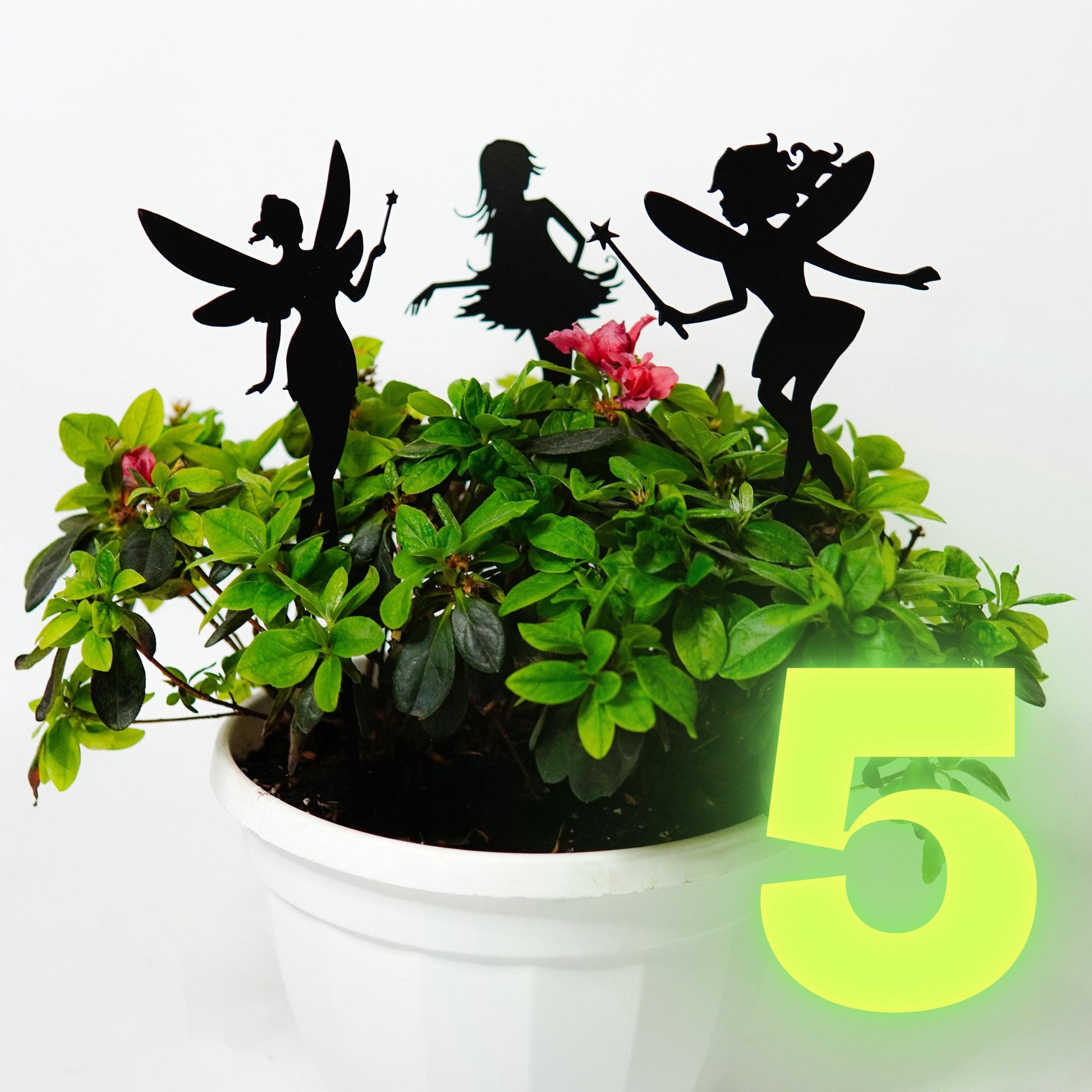 Metal Pixie Flower Pot Decoration — 5
