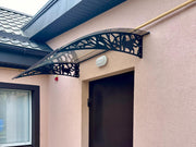 Metal Door Awning Transparent Canopy