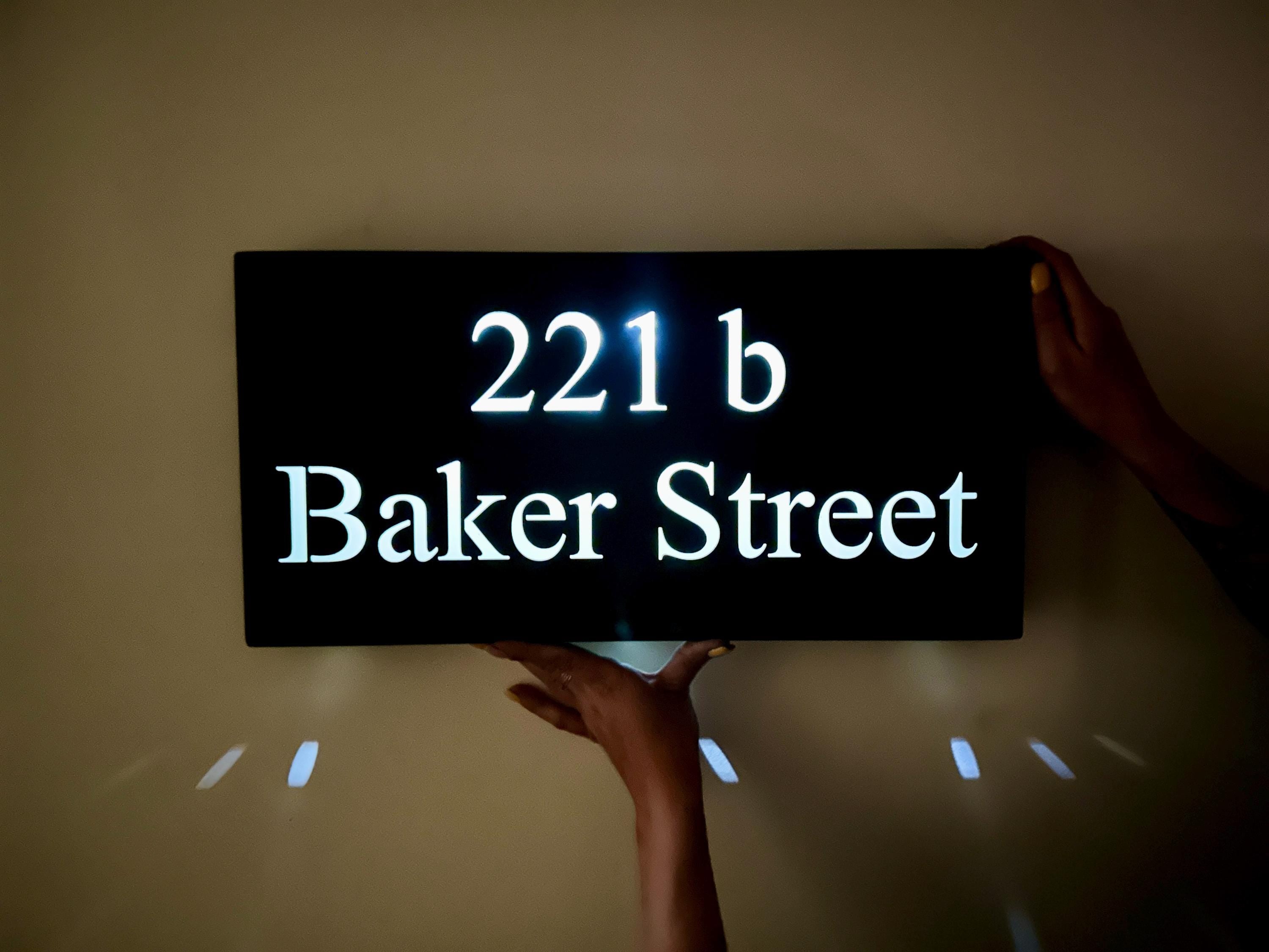 Personalized Solar Powered LED Address Sign — 8