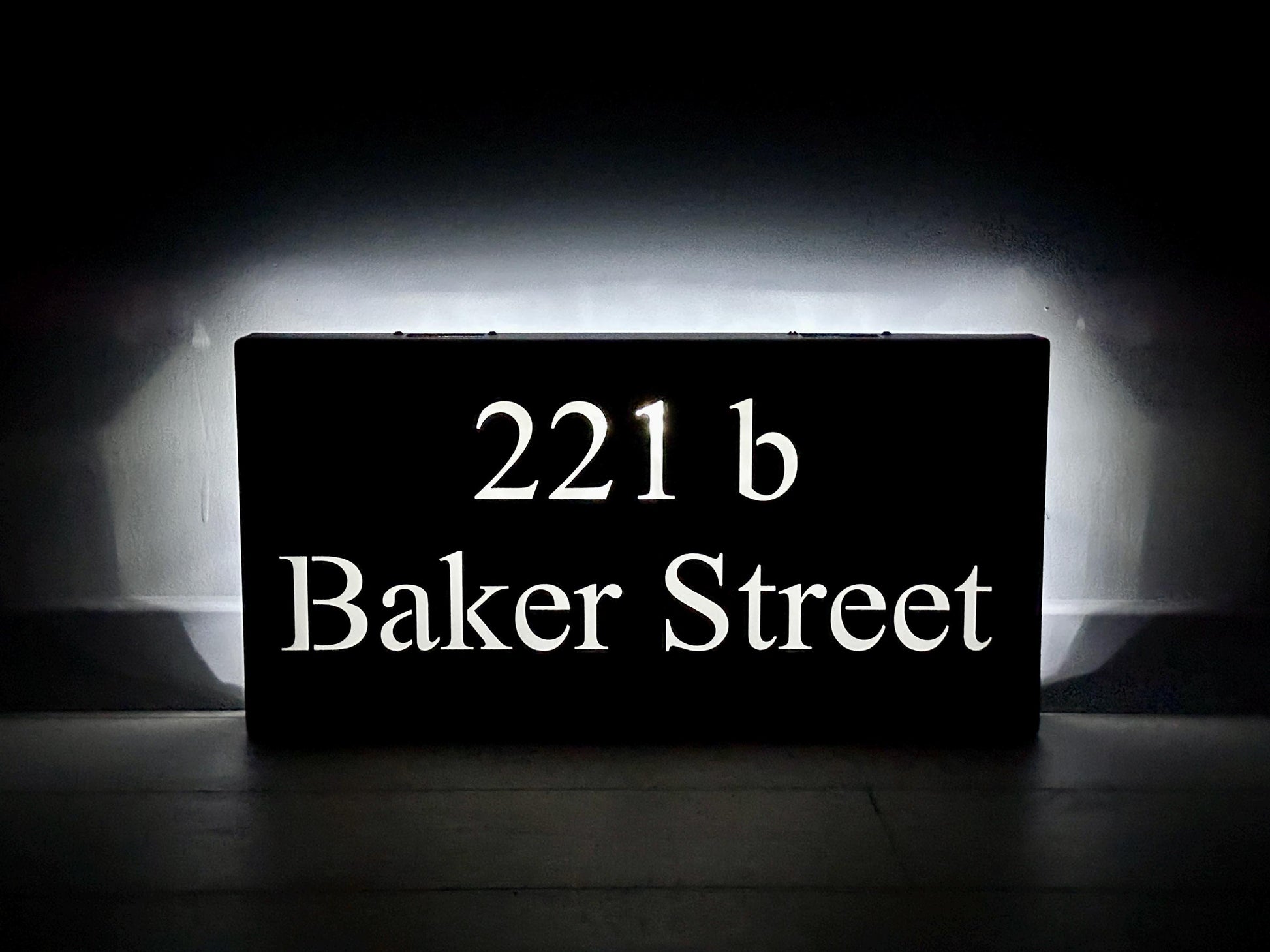 Personalized Solar Powered LED Address Sign — 7