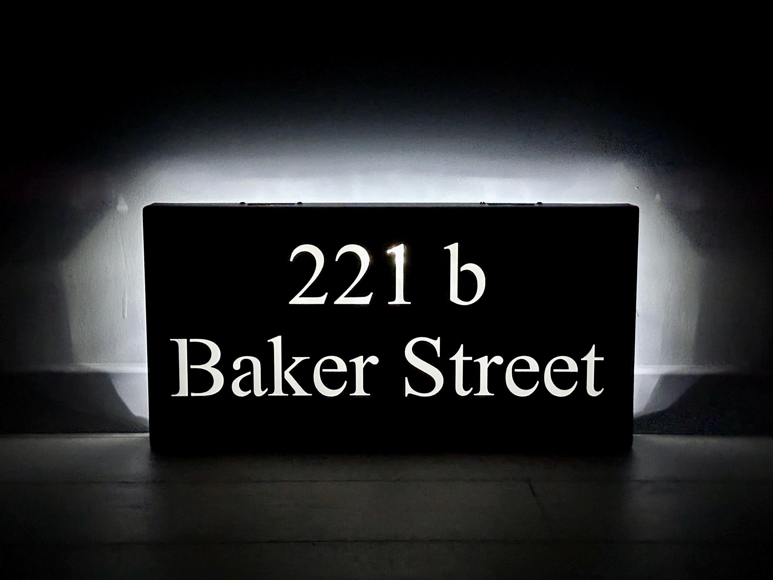 Personalized Solar Powered LED Address Sign — 7