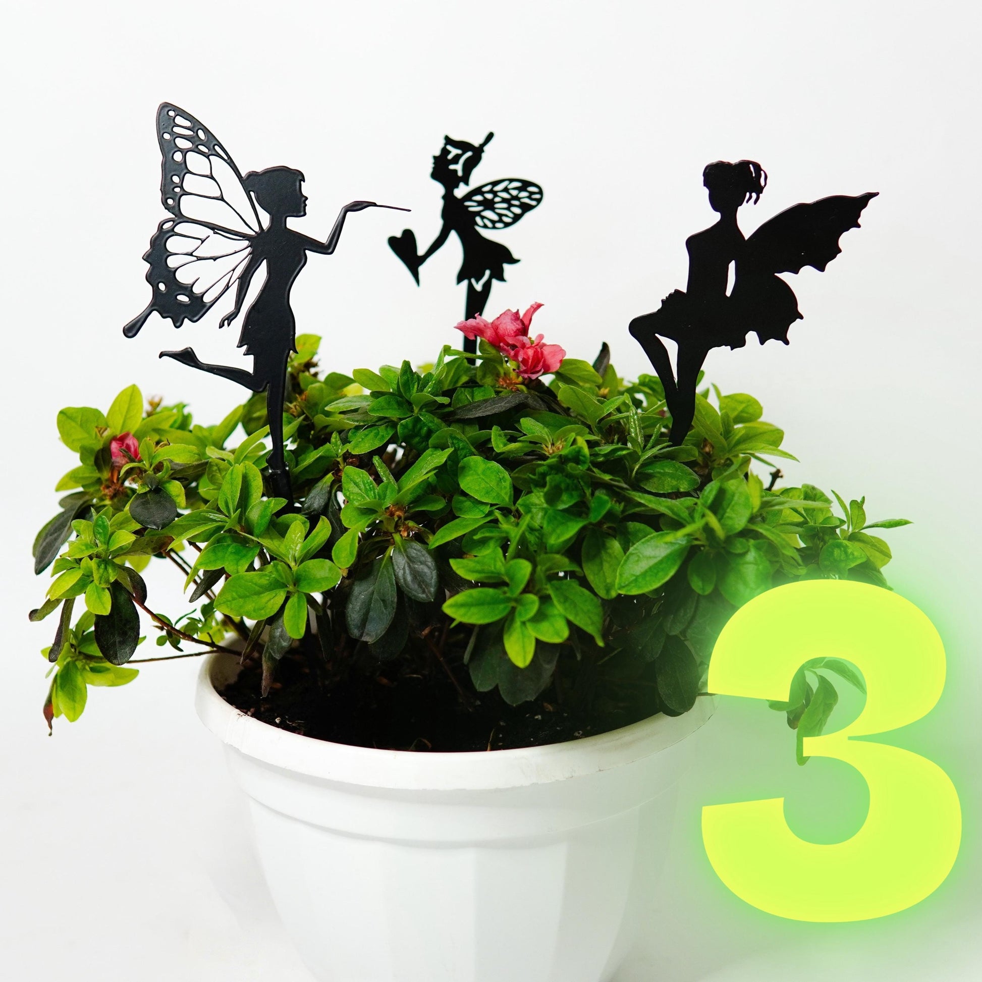 Metal Pixie Flower Pot Decoration — 3