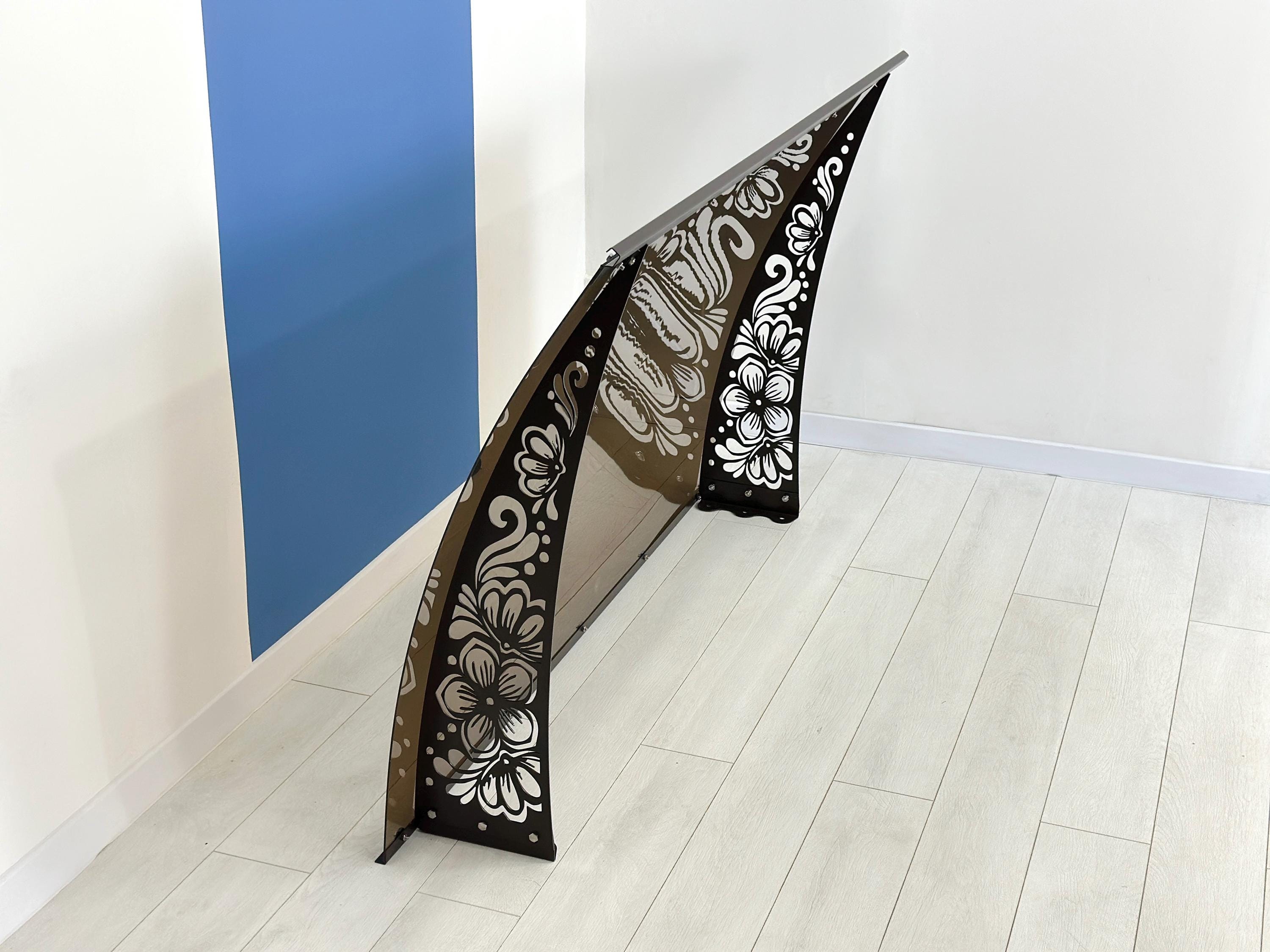 Metal Awning Canopy Flower Ornament — 6