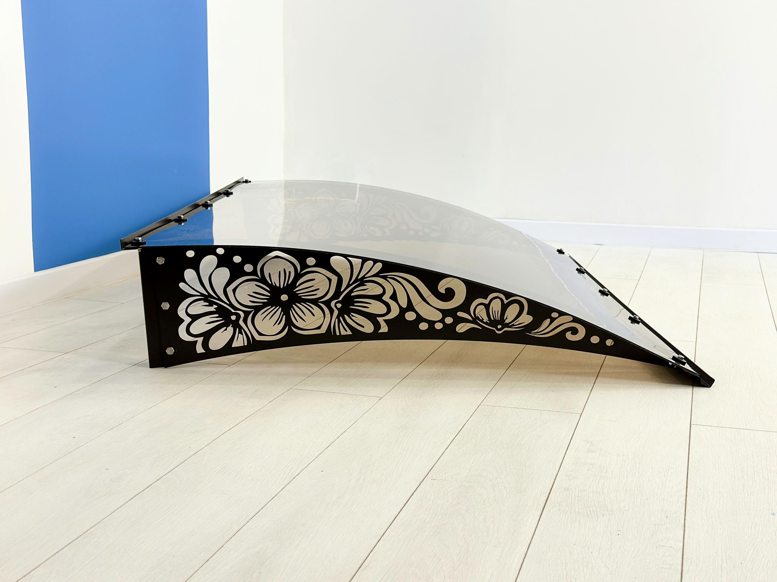 Metal Awning Canopy Flower Ornament — 8
