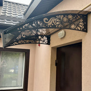 Metal Awning Canopy Flower Ornament
