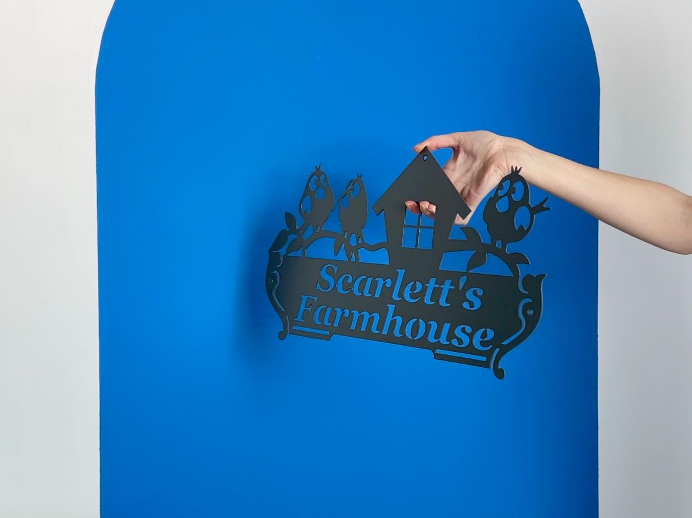 Personalized Bird House Address Sign — 8