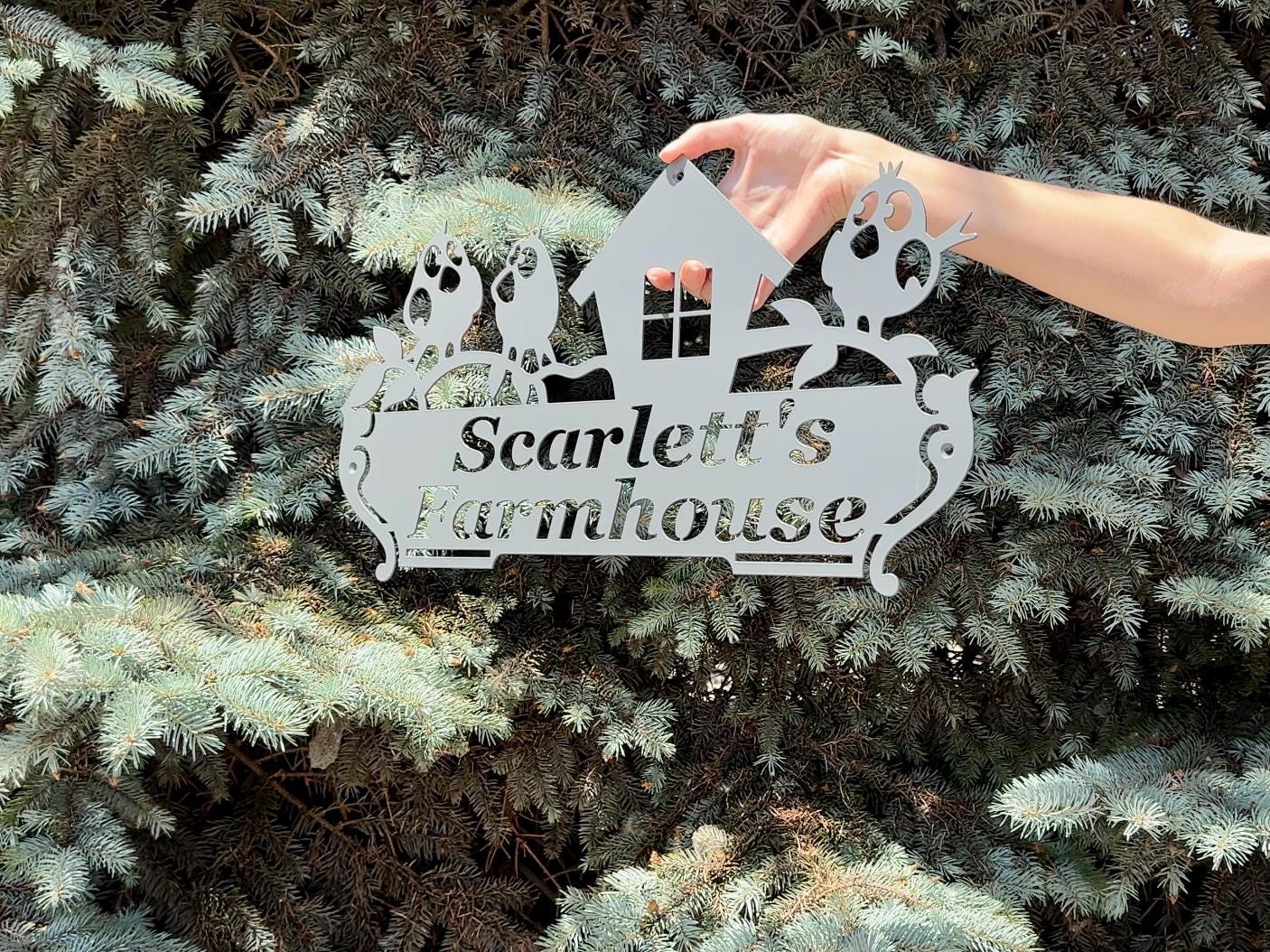 Personalized Bird House Address Sign — 6