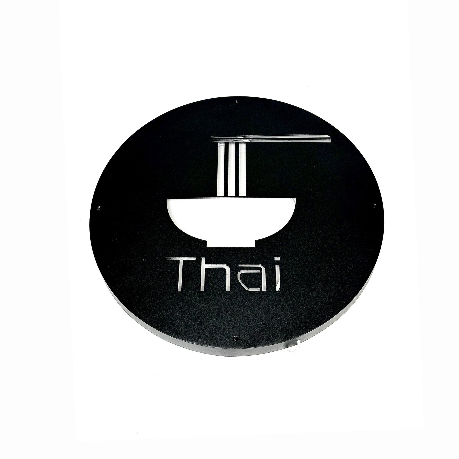 Round Custom Backlit Business Sign — 7