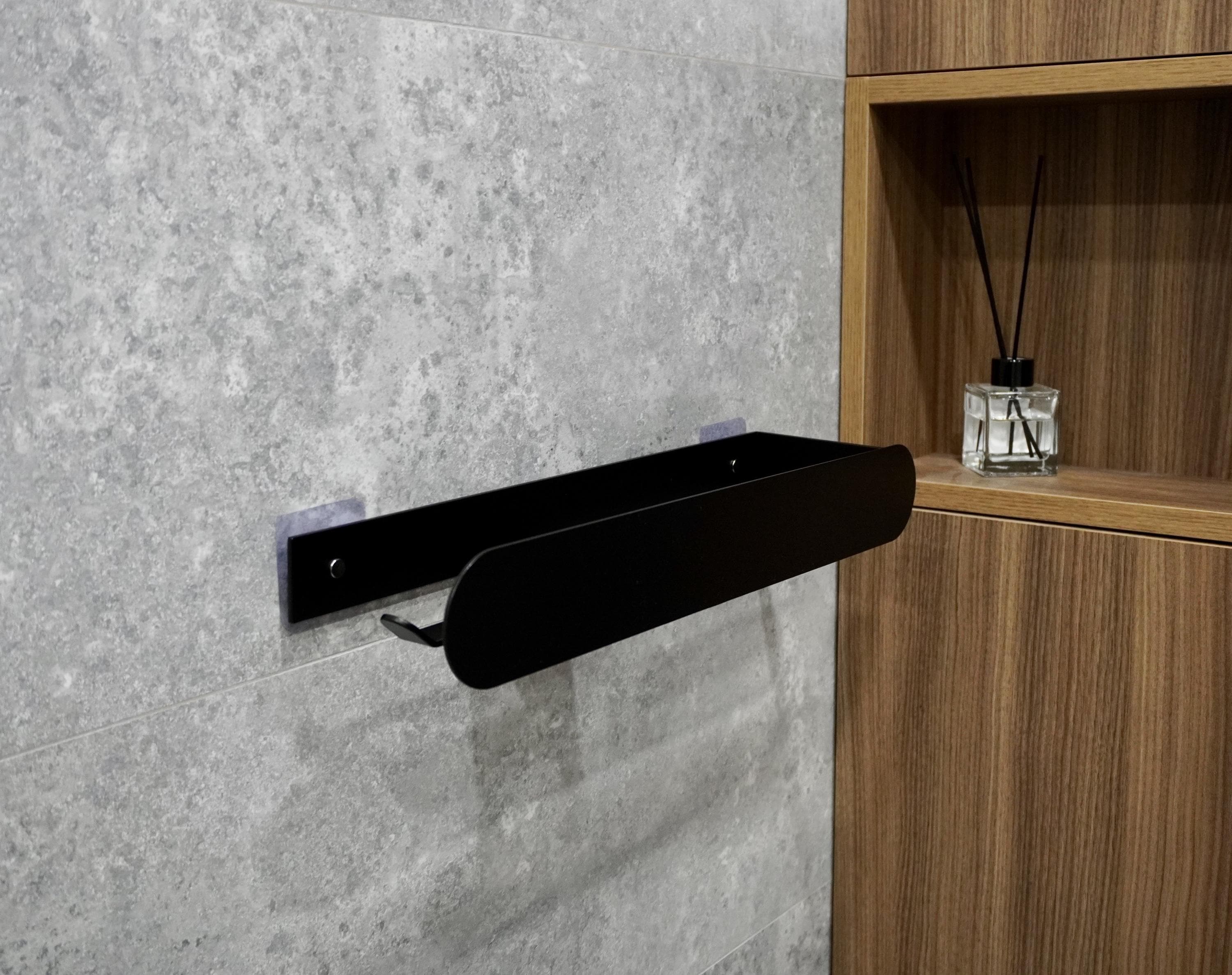 Metal Toilet Paper Holder with Shelf — 8