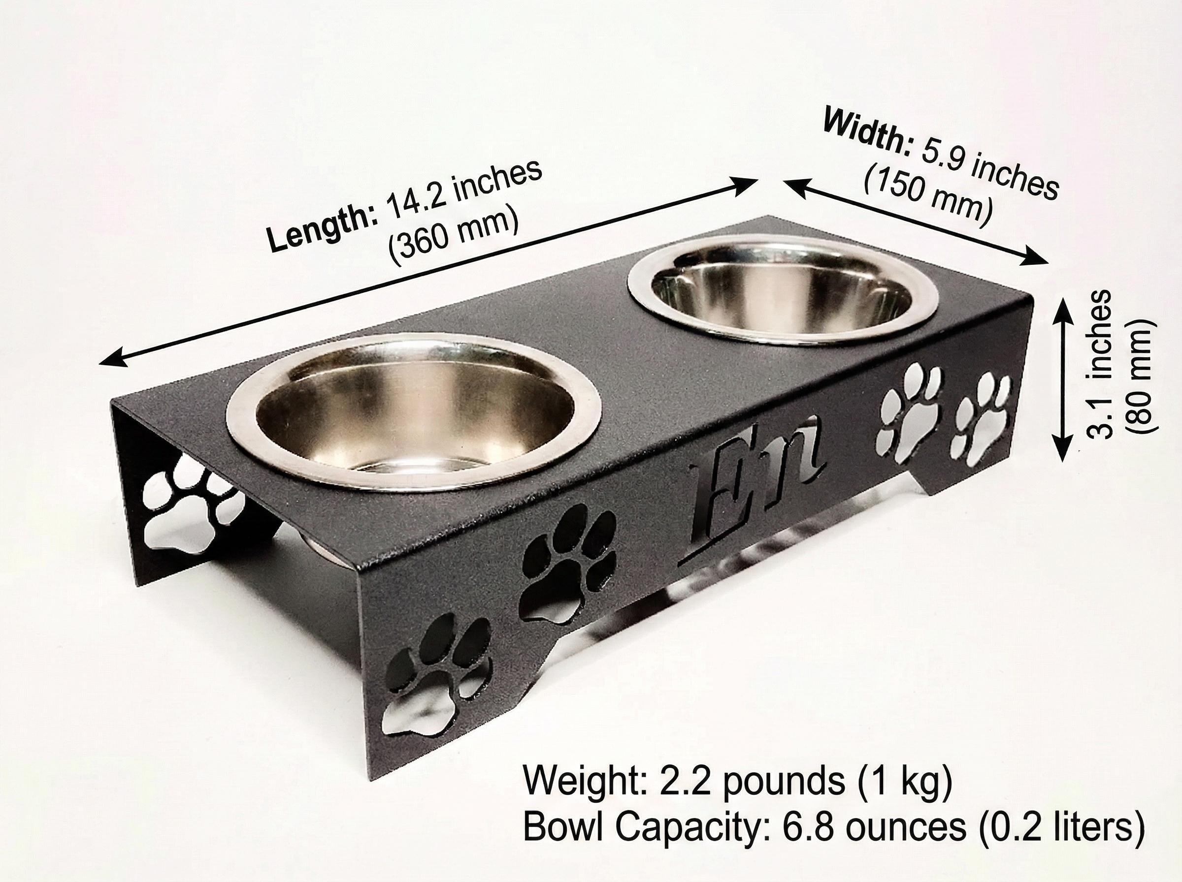 Personalized Elevated Pet Bowl Stand — 5