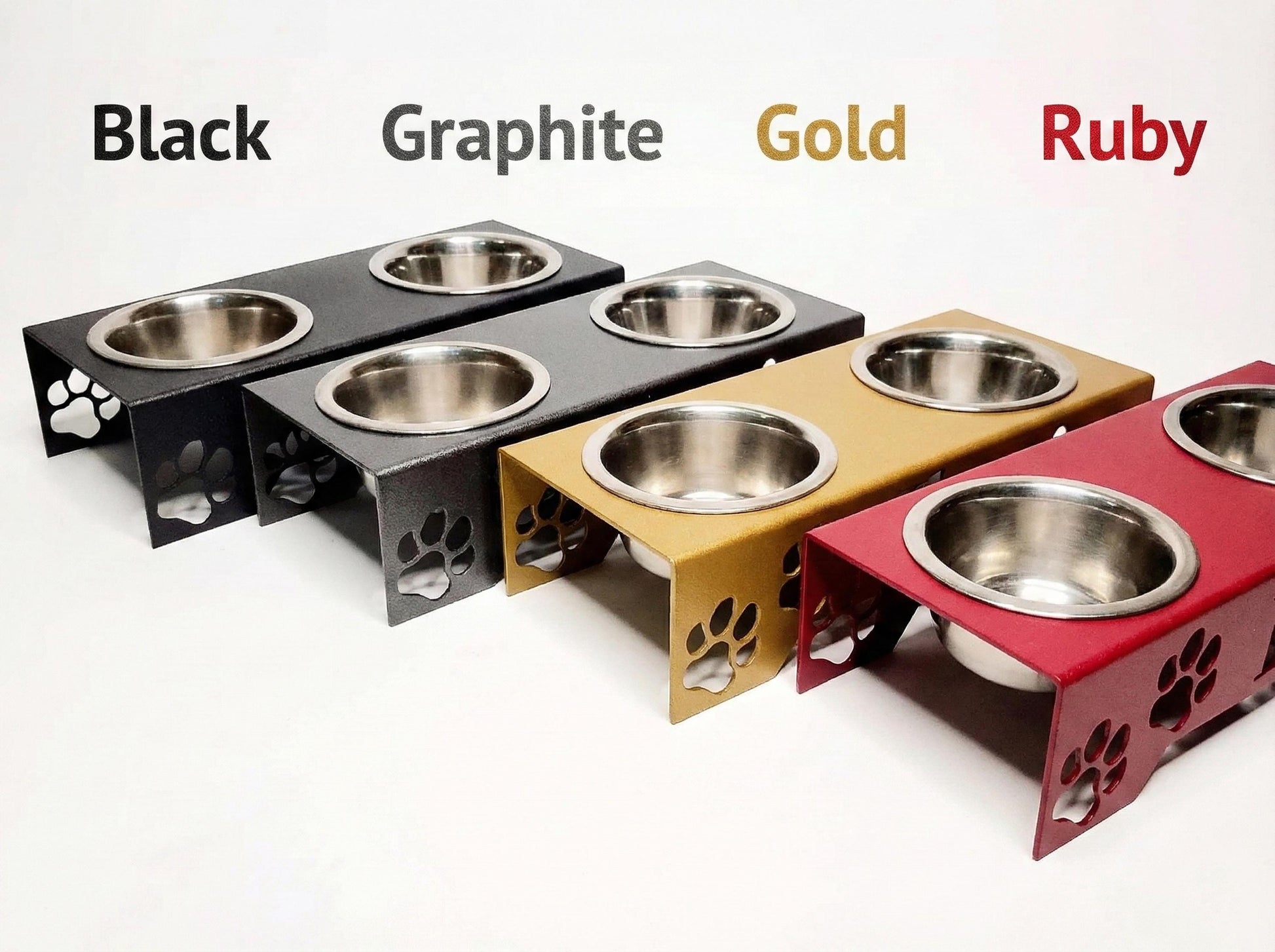 Personalized Elevated Pet Bowl Stand — 6