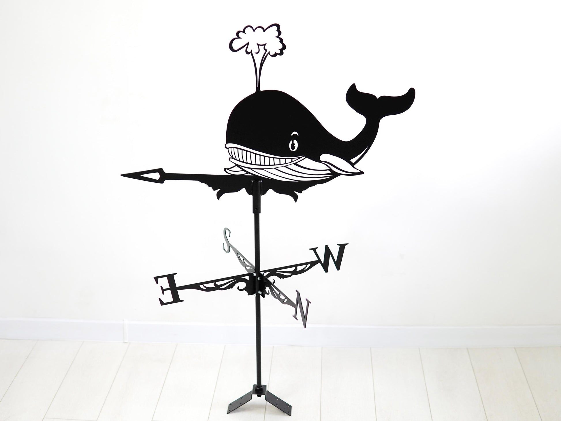 Whale Metal Weathervane — 2