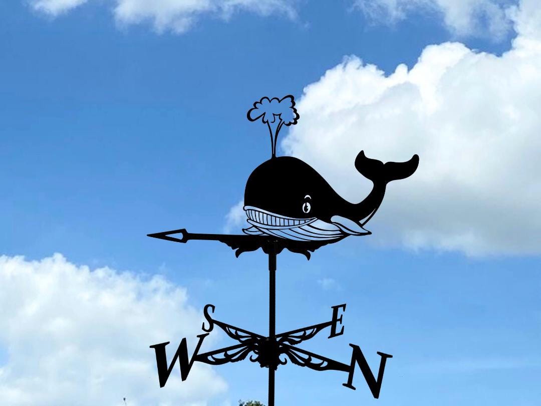 Whale Metal Weathervane